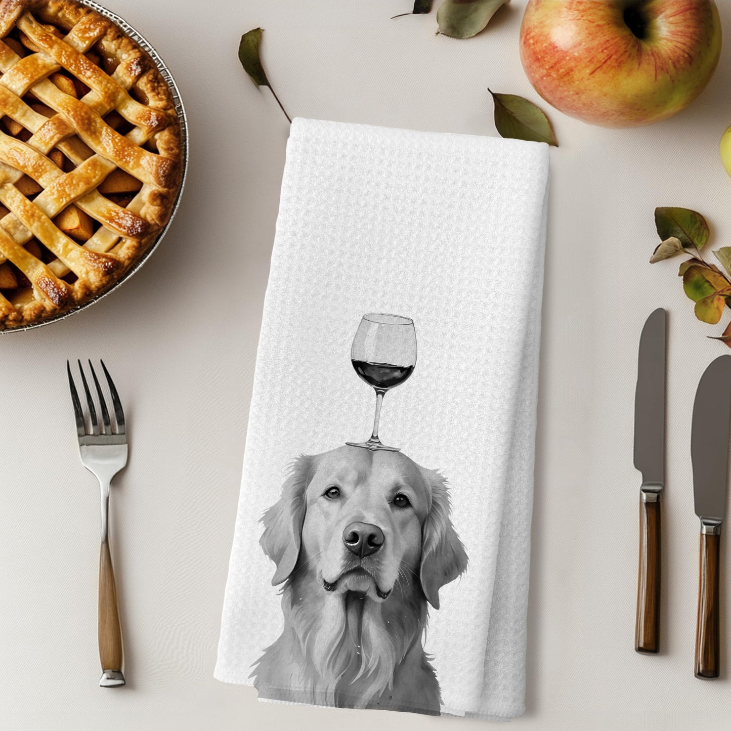 Funny Black Labrador Retriever Kitchen Towels, Black Lab Gifts Dish Tea Towels for Kitchen Decor, Gifts for Labrador Dog Lovers Hand Towels, 16x24 Inches BST202