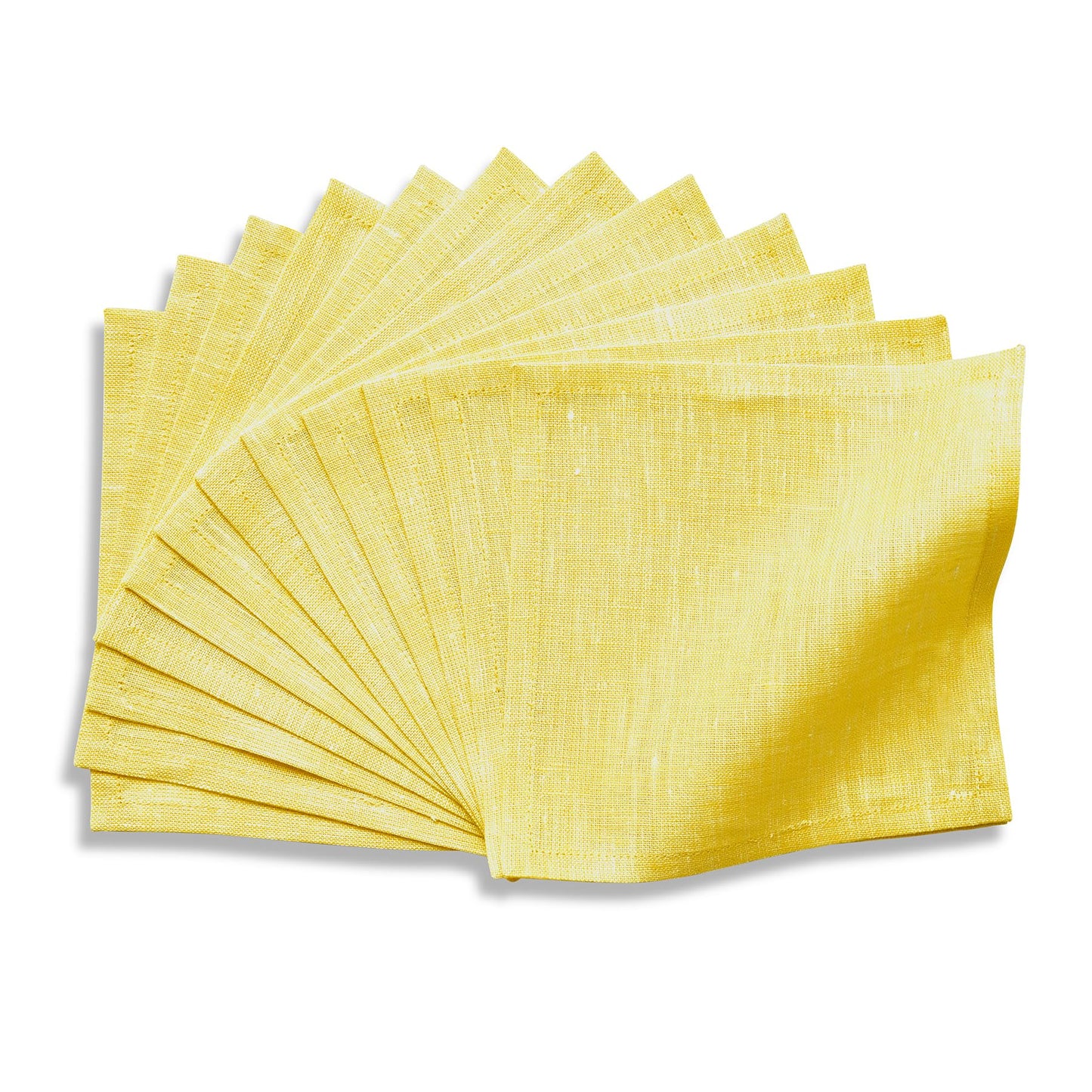 Solino Home 100% Linen Cocktail Napkins Black, Athena 6 x 6 in, Set of 12 | Small Cloth Napkins for cocktails, beverages, coasters and appetizer serving, Chambray Black, Pure Linen, OEKO-TEX Certified BST326SOLH