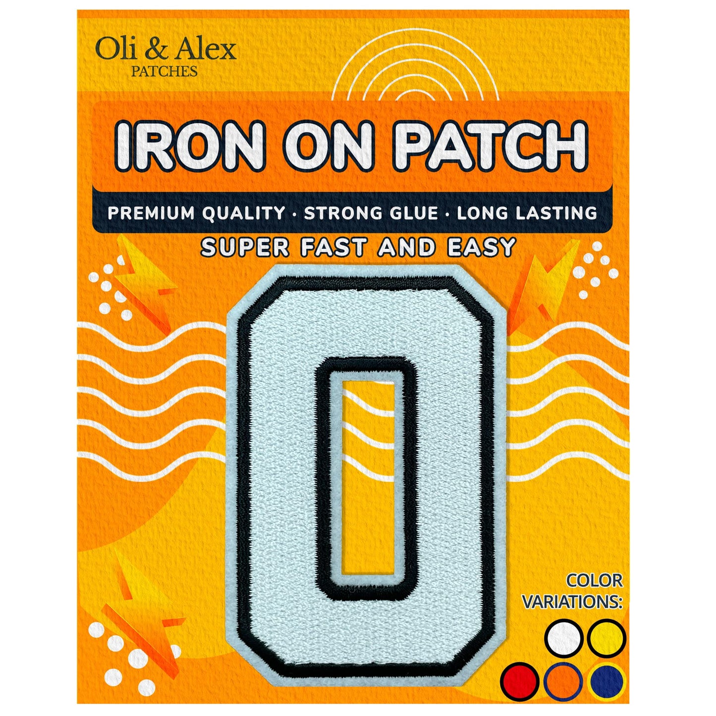 Iron on Letters Patches - Letter Patch for Clothing - Embroidered Patches for Clothes - Embroidery Appliques Team School University - Sew on Appliques 3.26 inch – Yellow, O BST220