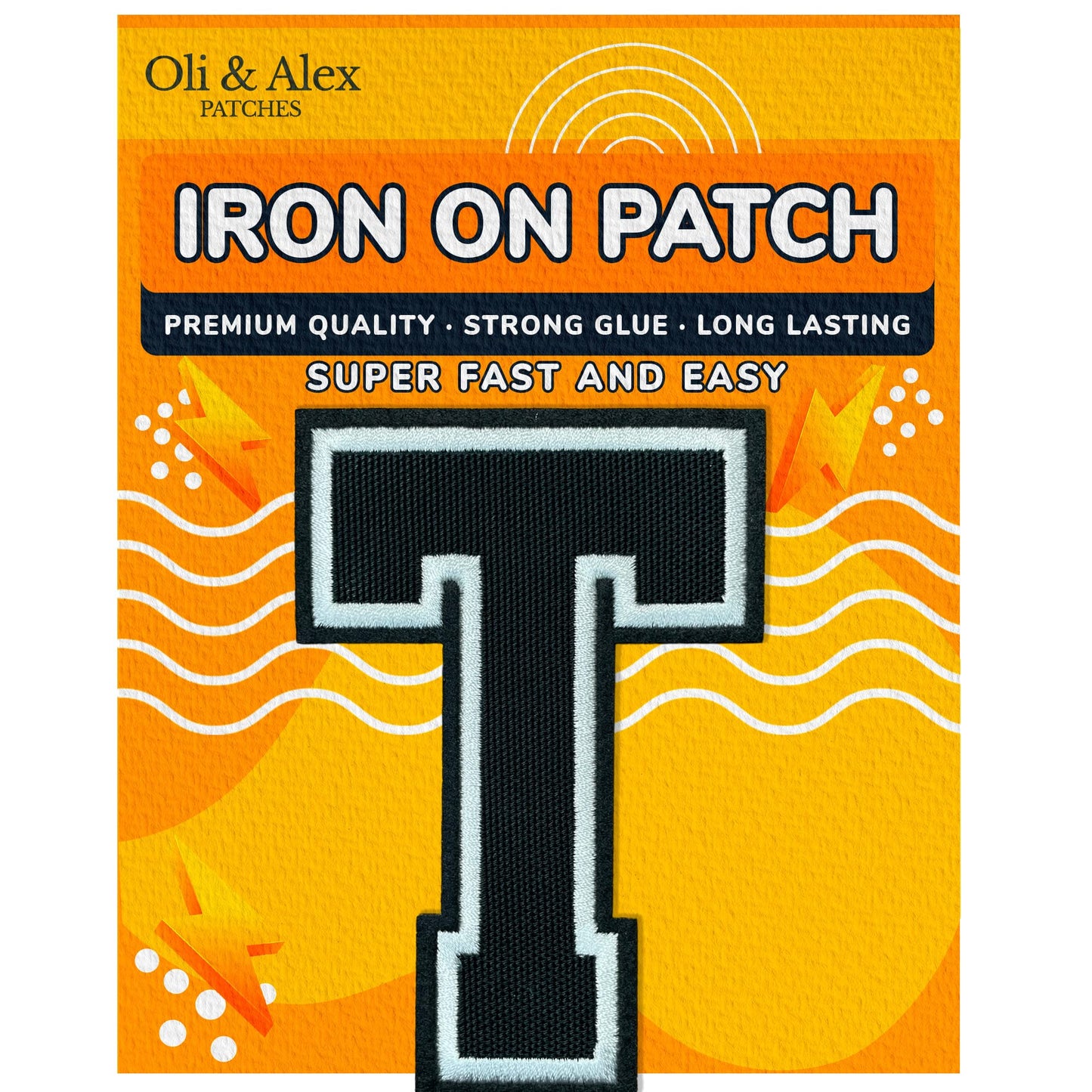 Iron On Letters Patches Premium Quality - Letter for Clothing - Varsity Patch Transfer for Clothes - Embroidered Letters Patches for Jersey Jackets - Sew on Appliques Red BST220