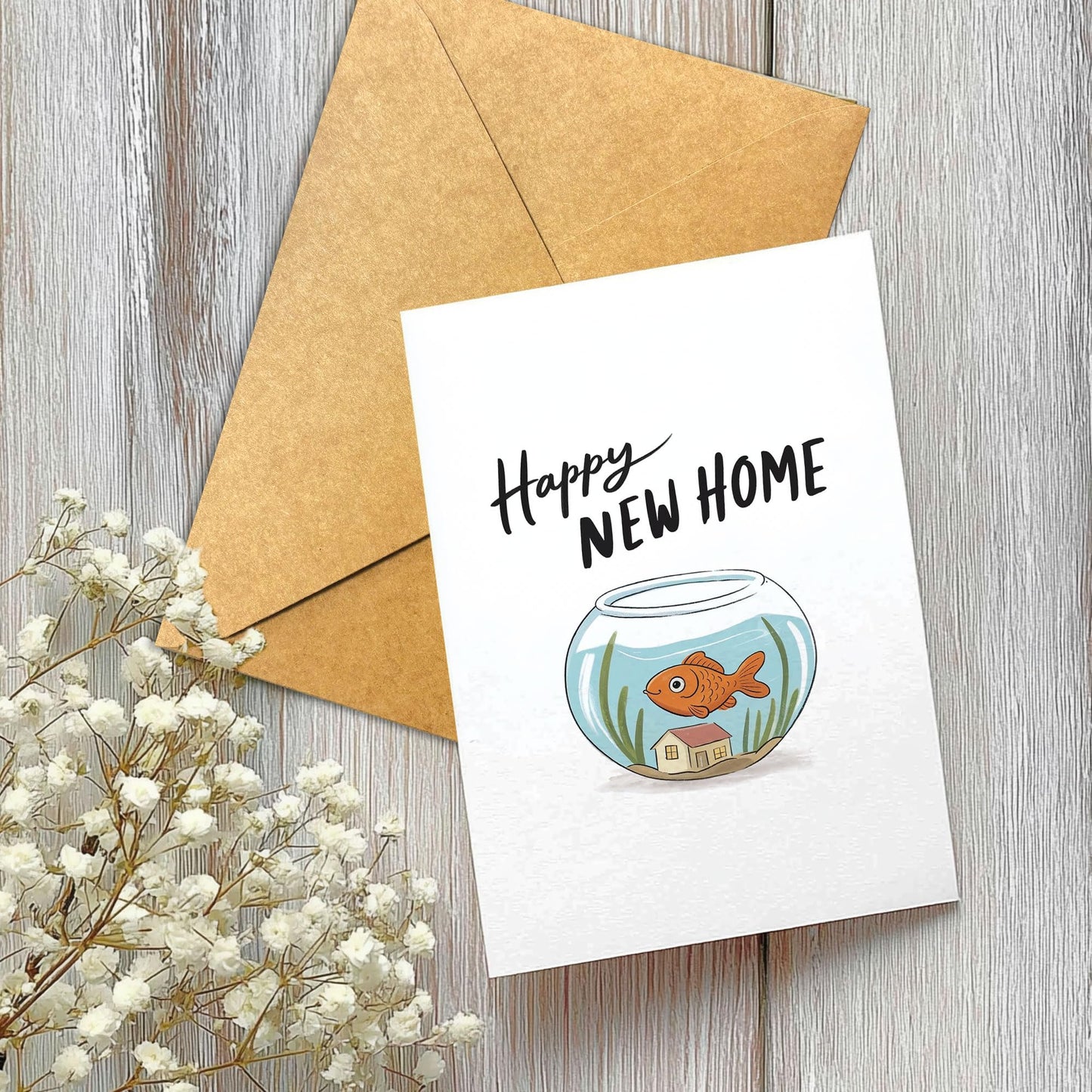 Congrats on Your New Home Housewarming Greeting with Gold Lettering and Key Design, Funny Congratulations Gift for New Homeowners, First-Time Buyers, Friends, Neighbors, Real Estate Clients Single 5.3''x8'' with Envelope BST326L