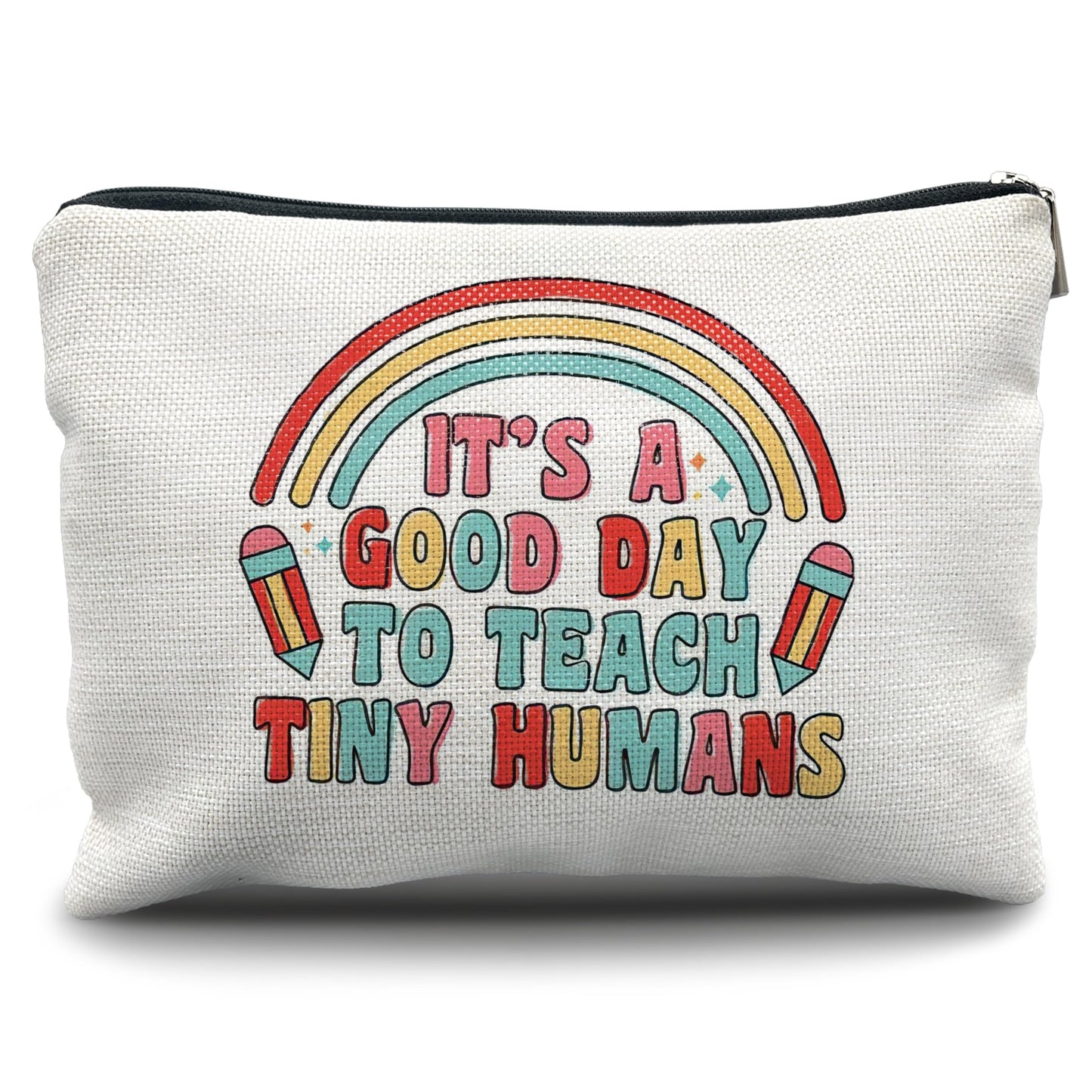 Nogrit Teacher Accessories Survival Kit Makeup Cosmetic Bag,Groovy It's Me Hi I'm the Teacher Makeup Travel Toiletry Bag,Back to School Thank You Gifts for Best Teachers Gifts BST220