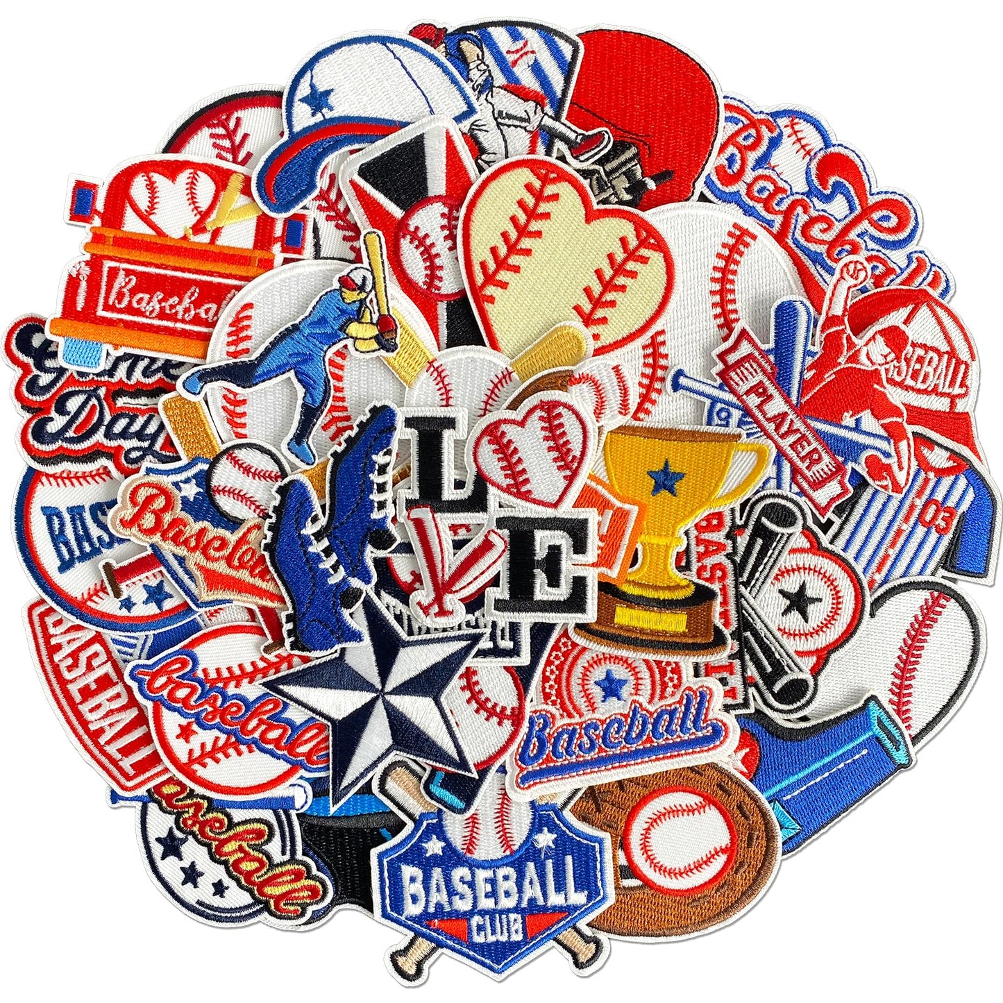 32Pcs Christmas Iron on Patches, Christmas sew on Patches for Clothing, Hats, Backpacks, Jackets, and Bags BST326H
