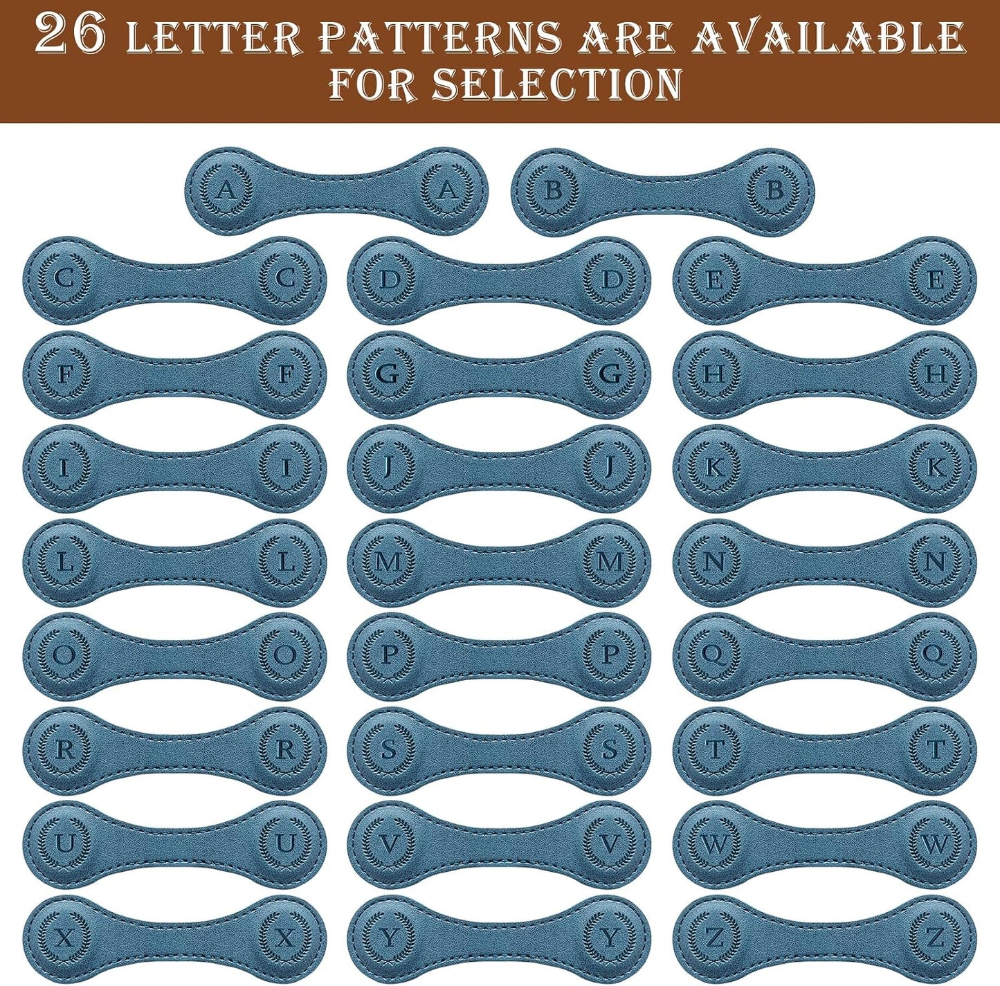 Handmade Personalized Leather Magnetic Bookmark - Custom Initial Letter Design with 26 Alphabet Choices - Durable Bookmark for Readers, Book Lovers, Women & Kids BST202
