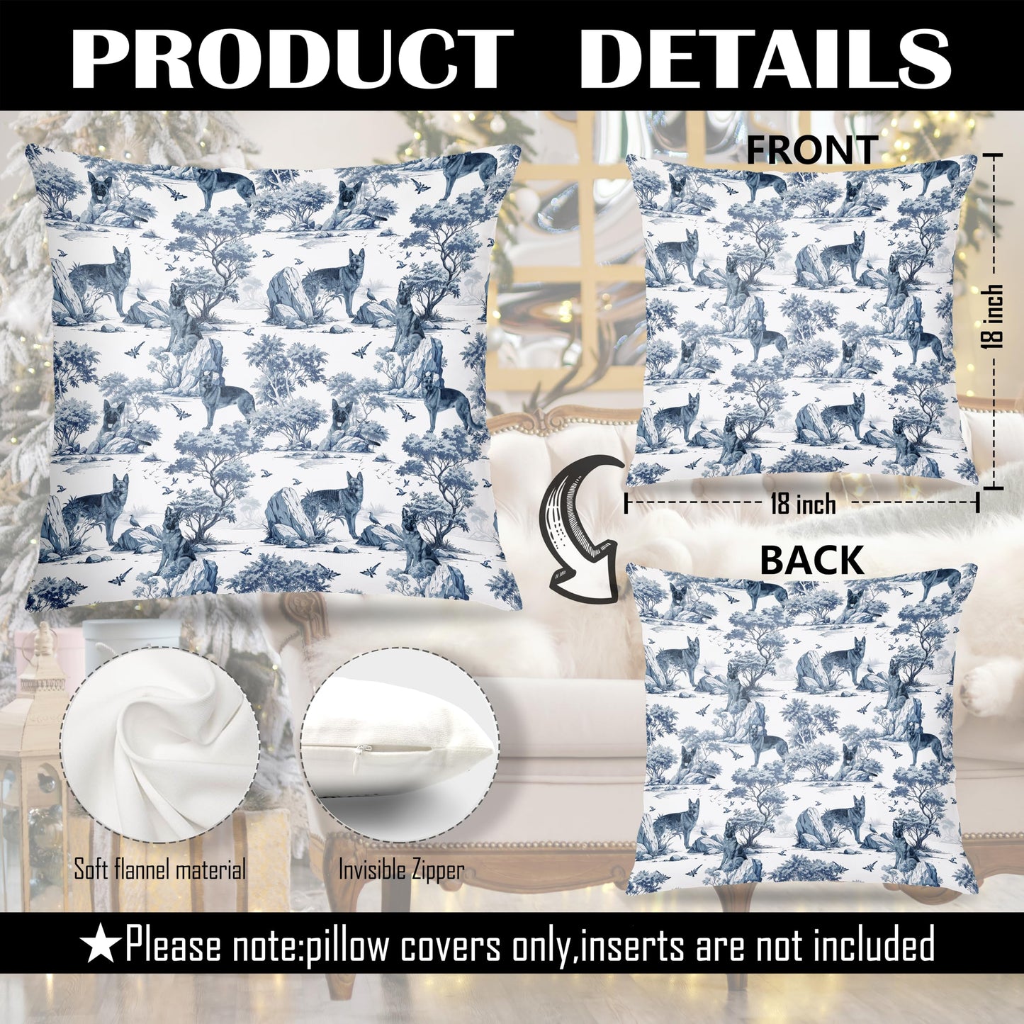 Coquette Pink Chinoiserie Bow Dachshund Pillow Covers 18x18, Dachshund Gifts for Women, Preppy Pink Striped Cute Weiner Dog Decorative Pillow Covers for Girls Bedroom Living Room Home BST202