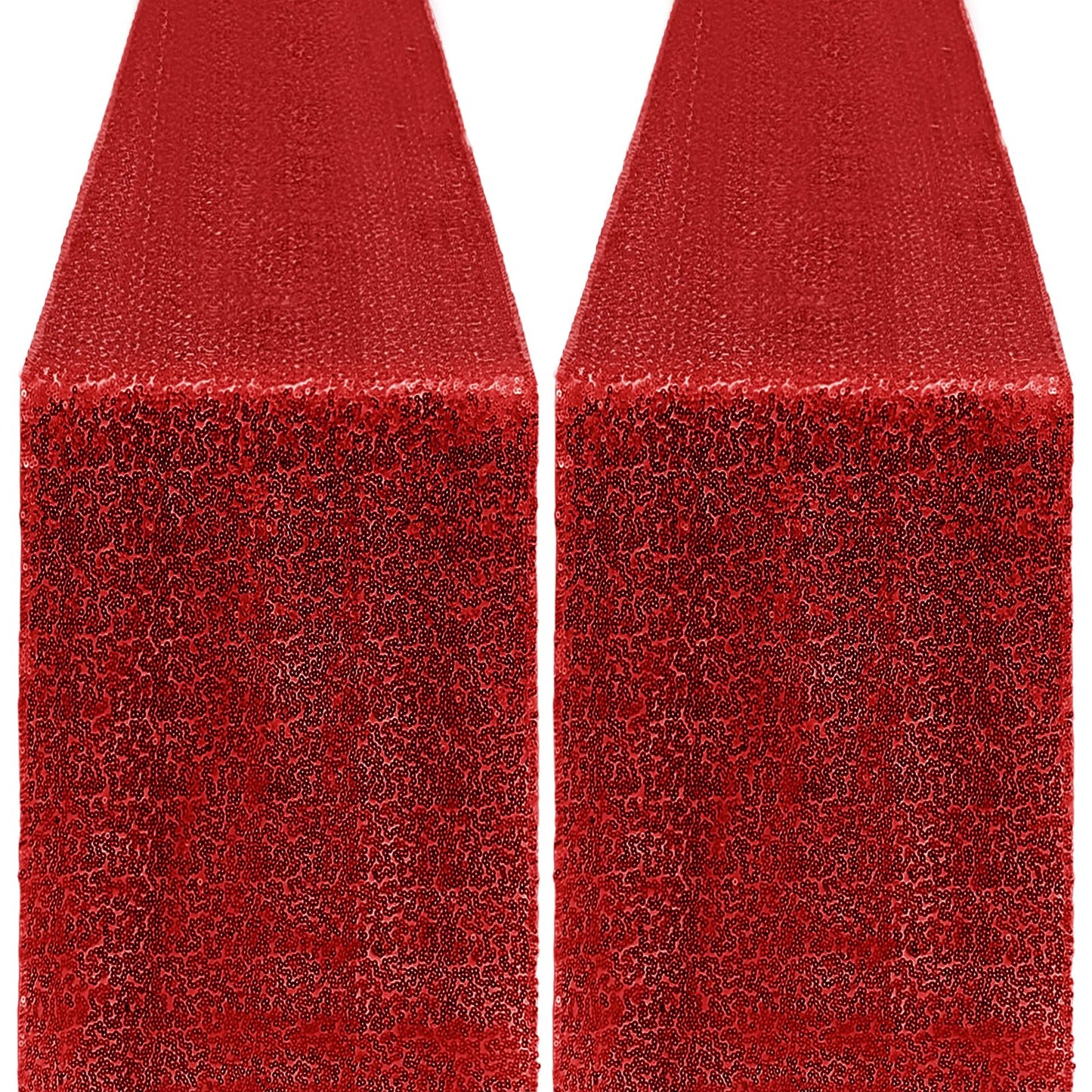 10 Packs 12 x 72 inches Sequin Table Runner, Orange Glitter Table Runner for Birthday Party Supplies Wedding Engagement Baby Shower Holiday Celebration Event Decorations WN420