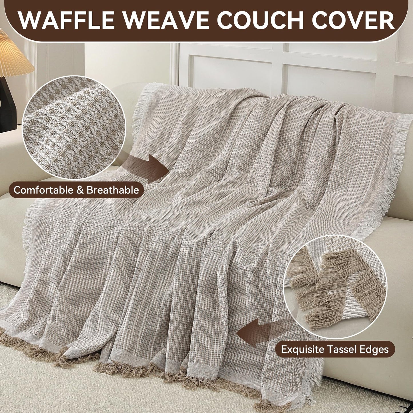 YDKGL Couch Covers Sofa Covers for Sectional Sofa 3 Cushion Sofa Pet Friendly, L Shaped Couch Cover Blanket Washable Non Slip Furniture Protector, Soft Sofa Slipcover for Kids Dogs, Dark Grey 91"x134" BST220