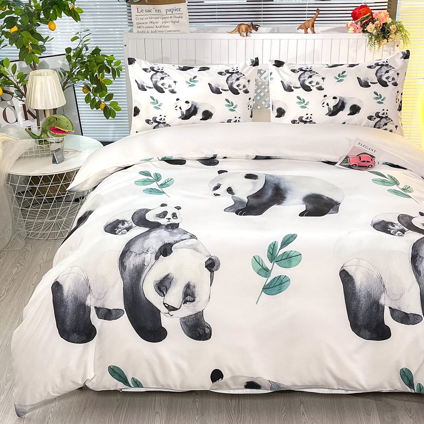 CVHOUSE Deer Hunting Duvet Cover Full Size,American Flag Bedding Set,Deer Theme Comforter for Boys Kids Teens,1 2 Pillowcases 3 Piece Full 79'x89' BST220