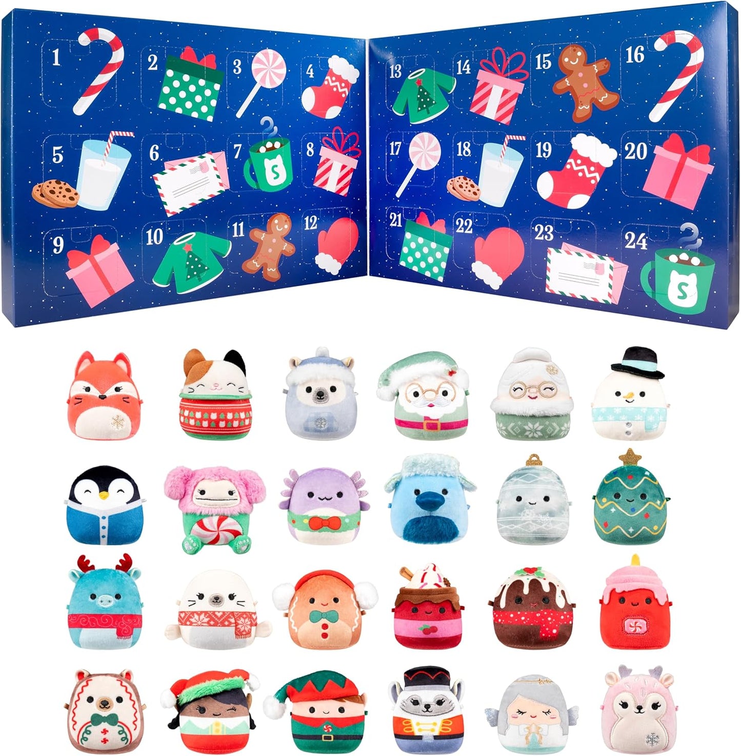 Squishmallows Original 24-Day Micromallows Holiday Plush Advent Calendar N30