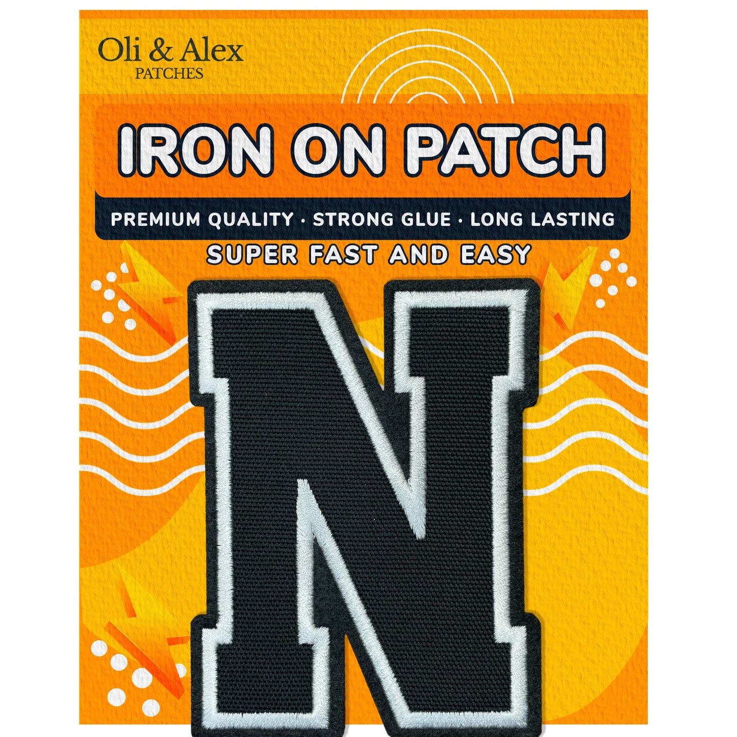 Iron On Letters Patches Premium Quality - Letter for Clothing - Varsity Patch Transfer for Clothes - Embroidered Letters Patches for Jersey Jackets - Sew on Appliques Red BST220
