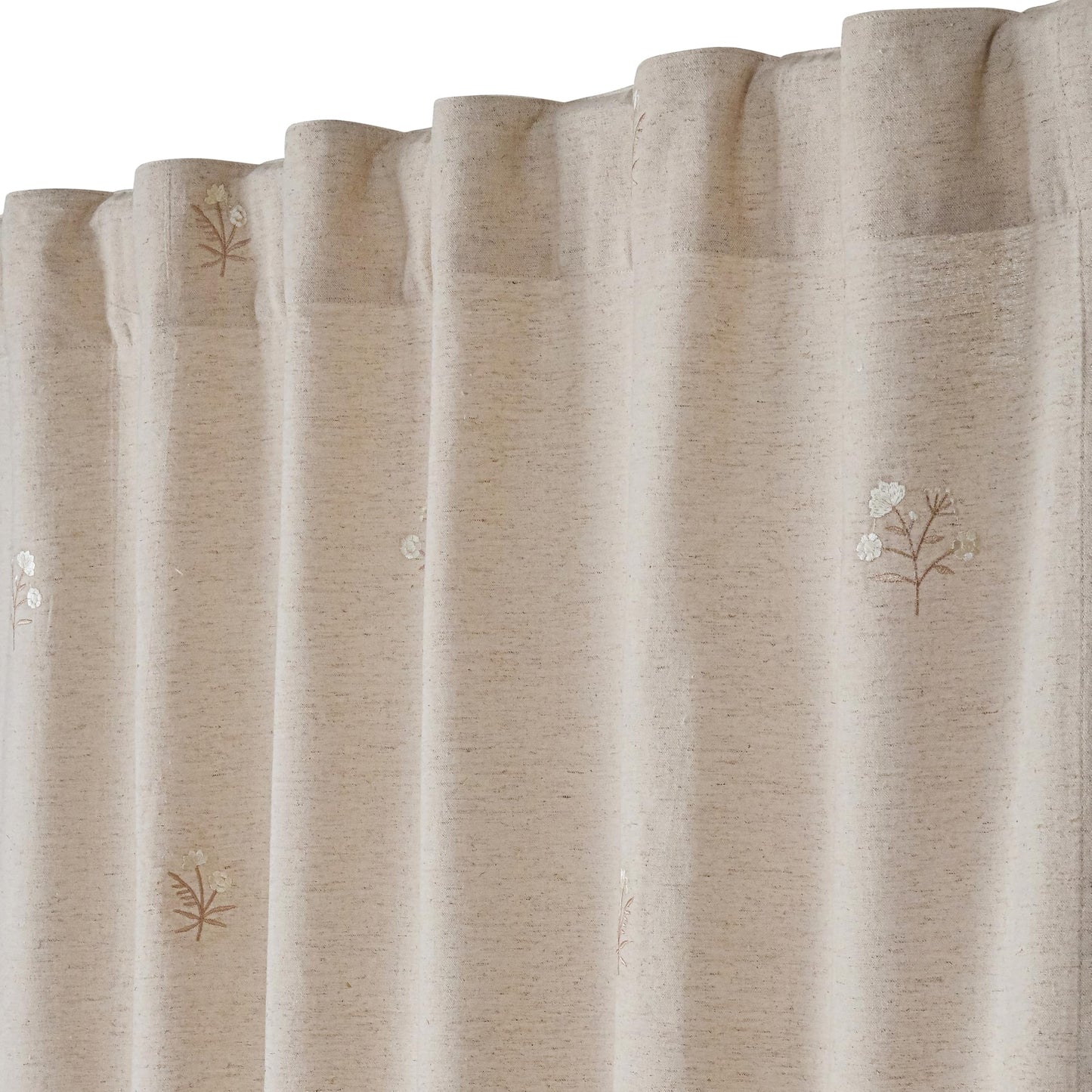 Bedding Craft Curtains 63 Inch Length - White Poly Cotton Slub Drapes with Tab Top, Set of 2, Ideal for Bedroom, Living Room, and Office_ 50x63 inch BST220
