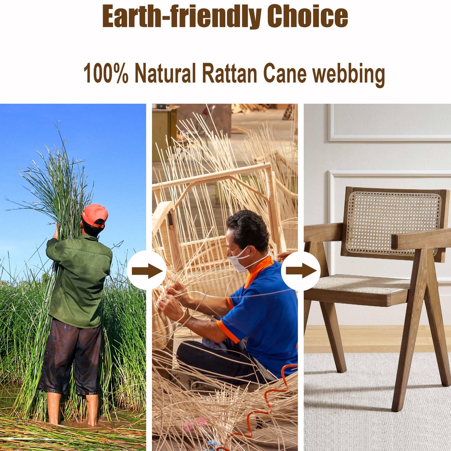 Plastic Rattan Webbing Roll, Handwoven Synthetic Poly Rattan, Faux Cane Mesh-Open Weave, Hexagonal Pattern, for DIY Home Decor Projects incl. Furnitures Chairs Cabinets Beds (16'' x 80'') BST220