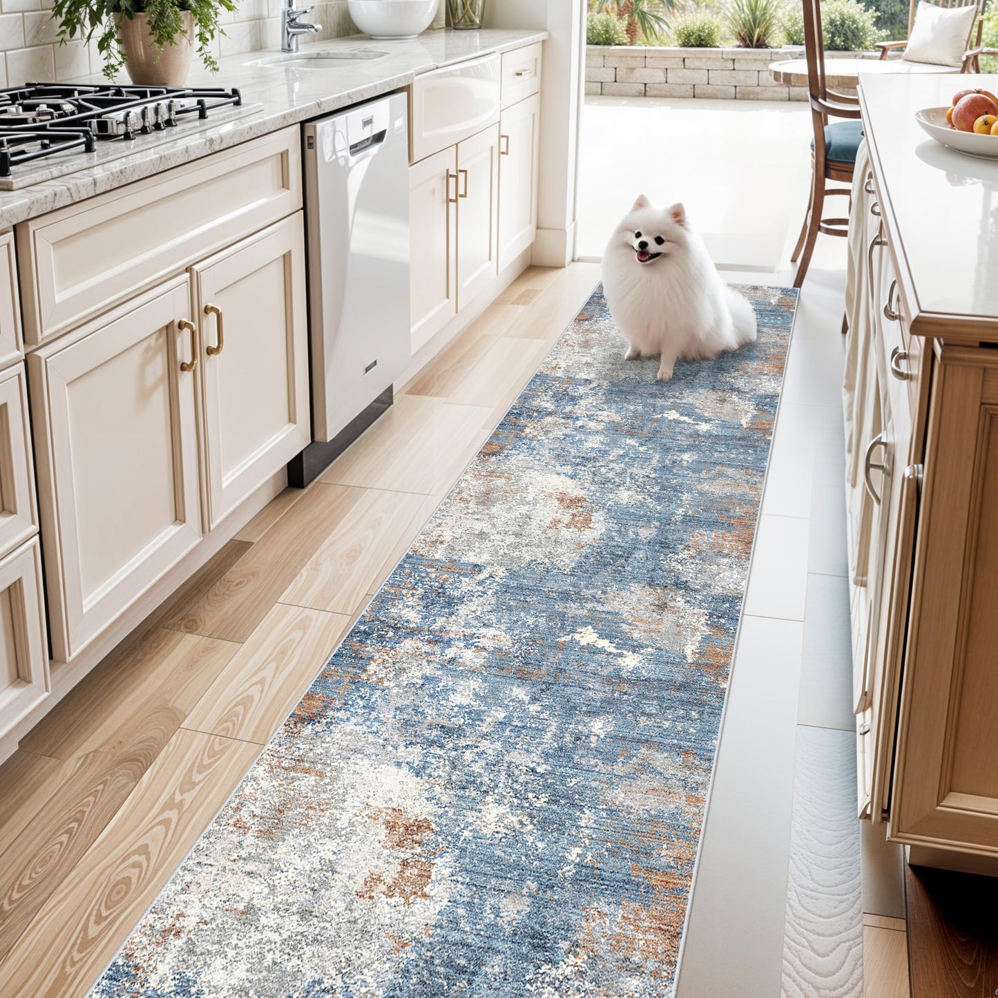 2x3 Washable Entryway Rug – Non-Slip Modern Abstract Neutral Small Throw Area Rug for Kitchen, Bedroom – Soft Low Pile Thin Indoor Door Mat（Black Grey,2x3） BST326H