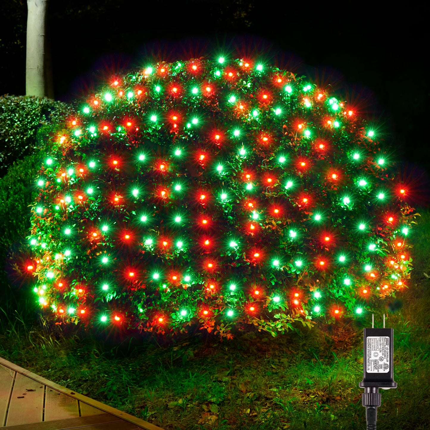 BlcTec Christmas Lights Outdoor 360 LED 9.8ft x 6.6ft Christmas Net Lights with 8 Modes RD12