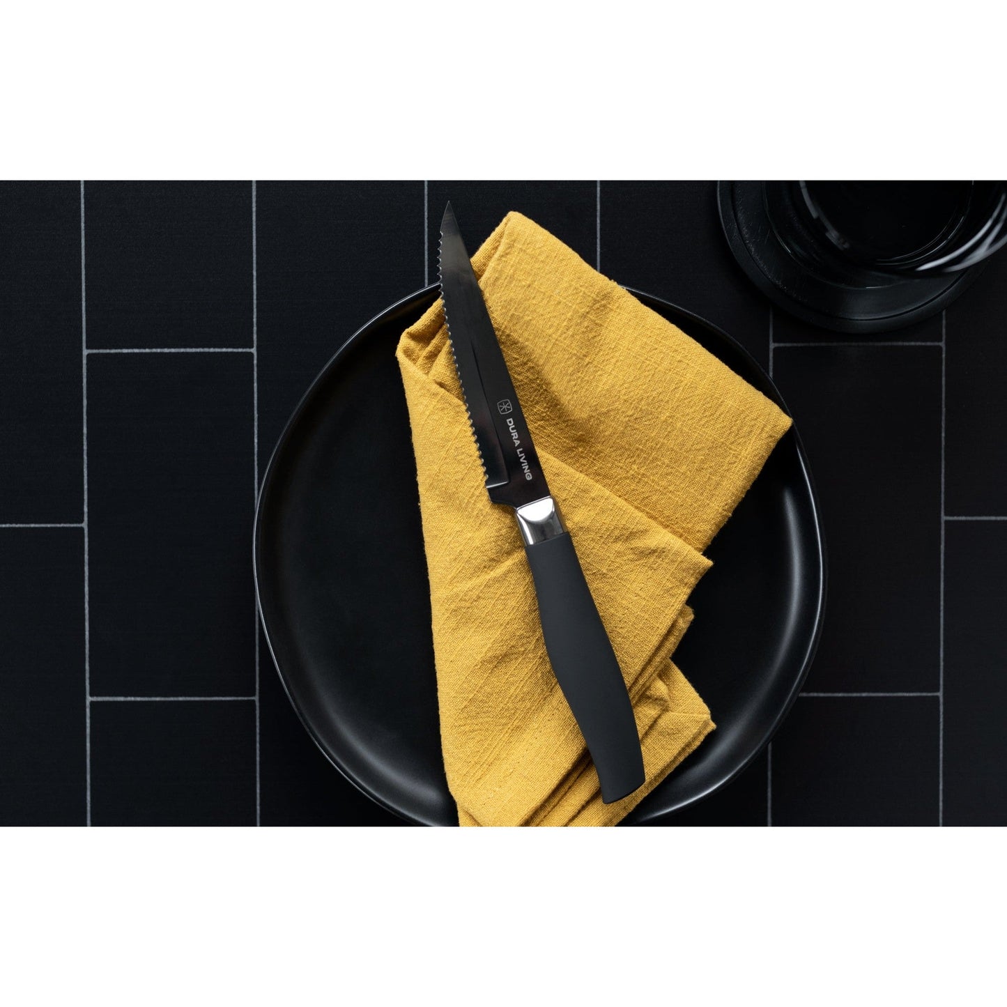 Titan Set of 4 Steak Knives - Black-1