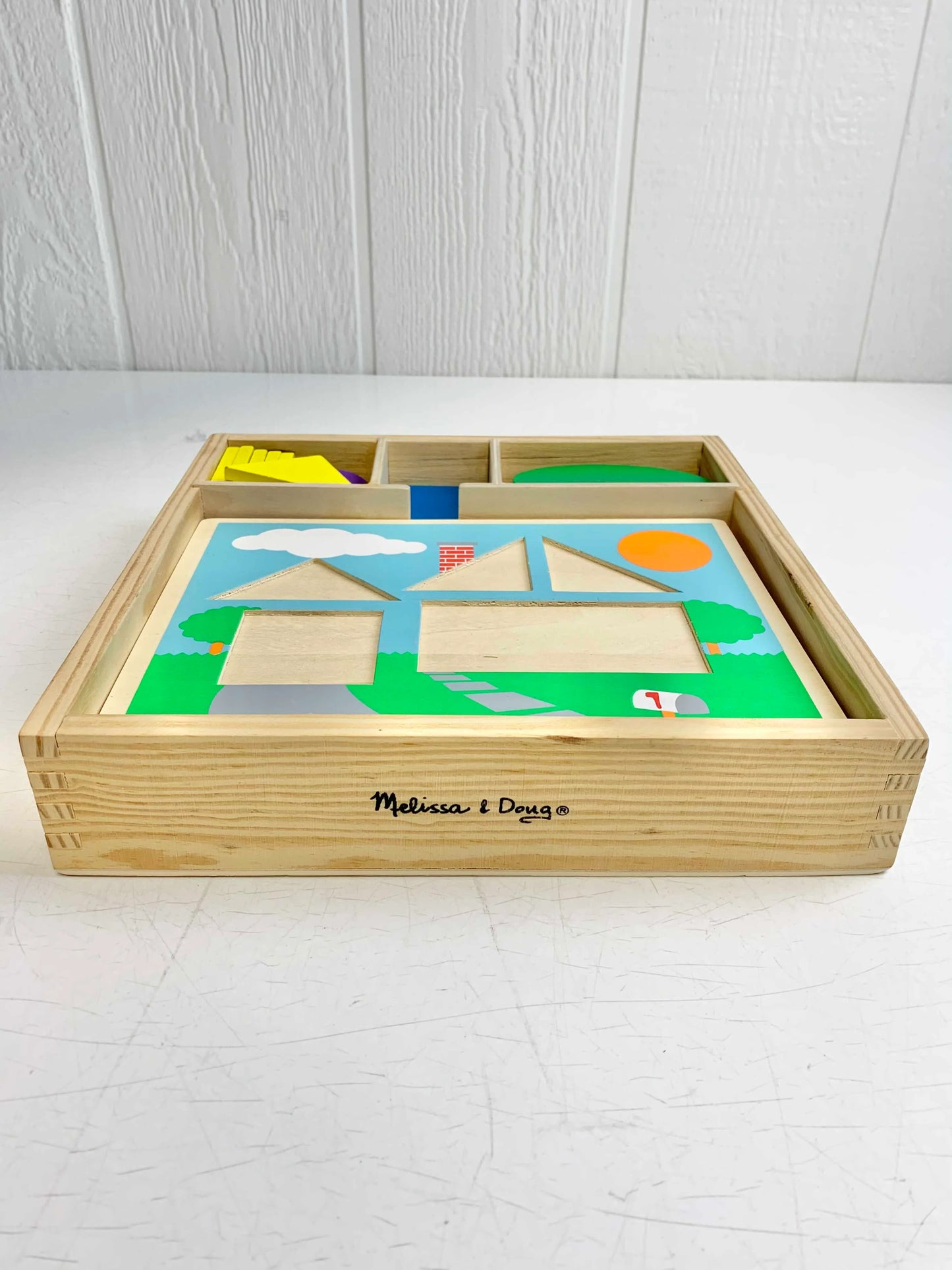 Melissa & Doug Beginner Wooden Pattern Blocks 102