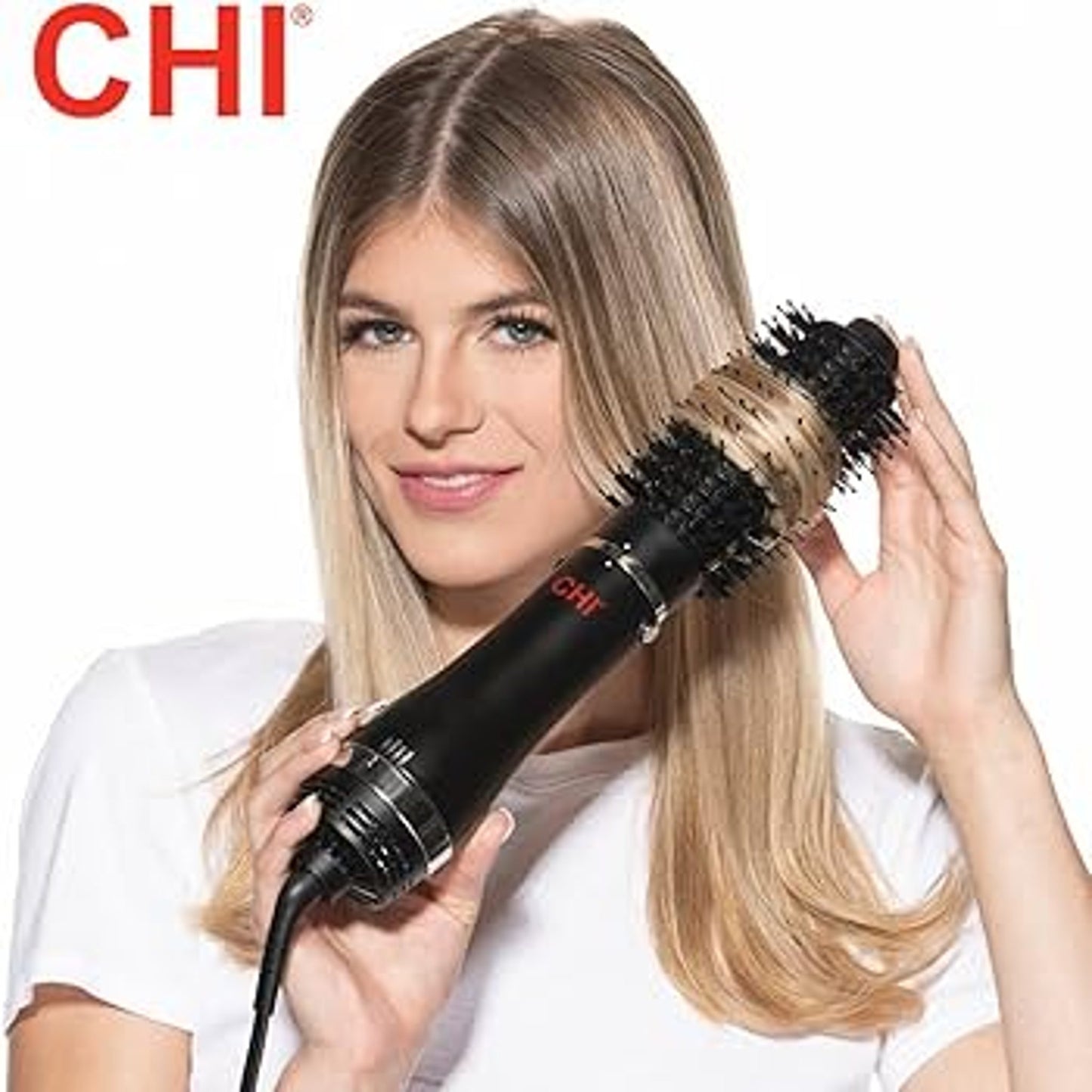 Chi 3-in-1 Round Blowout Brush with Adjustable Heat