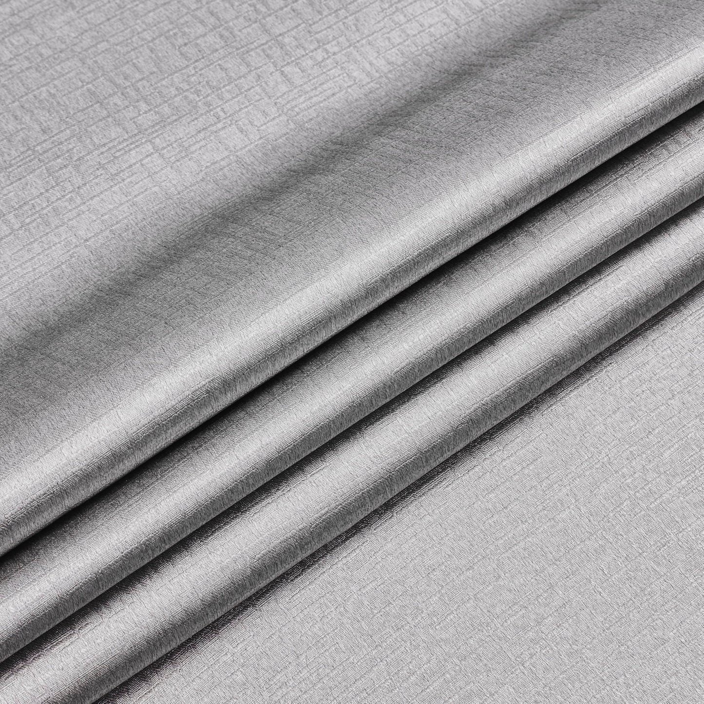 Bujasso Gray Jacquard Blackout Window Curtain Panels, 54" Wx84 Lx2 | Back Tab Rod Pocket with Magnetic Tiebacks,Thermal Insulated,85% Room Darkening Light Blocking Drapes for Bedroom Living Room BST326H