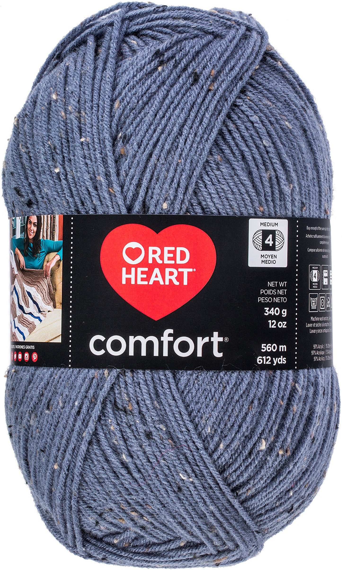 RED Heart Super Saver Yarn, Carrot BST326L