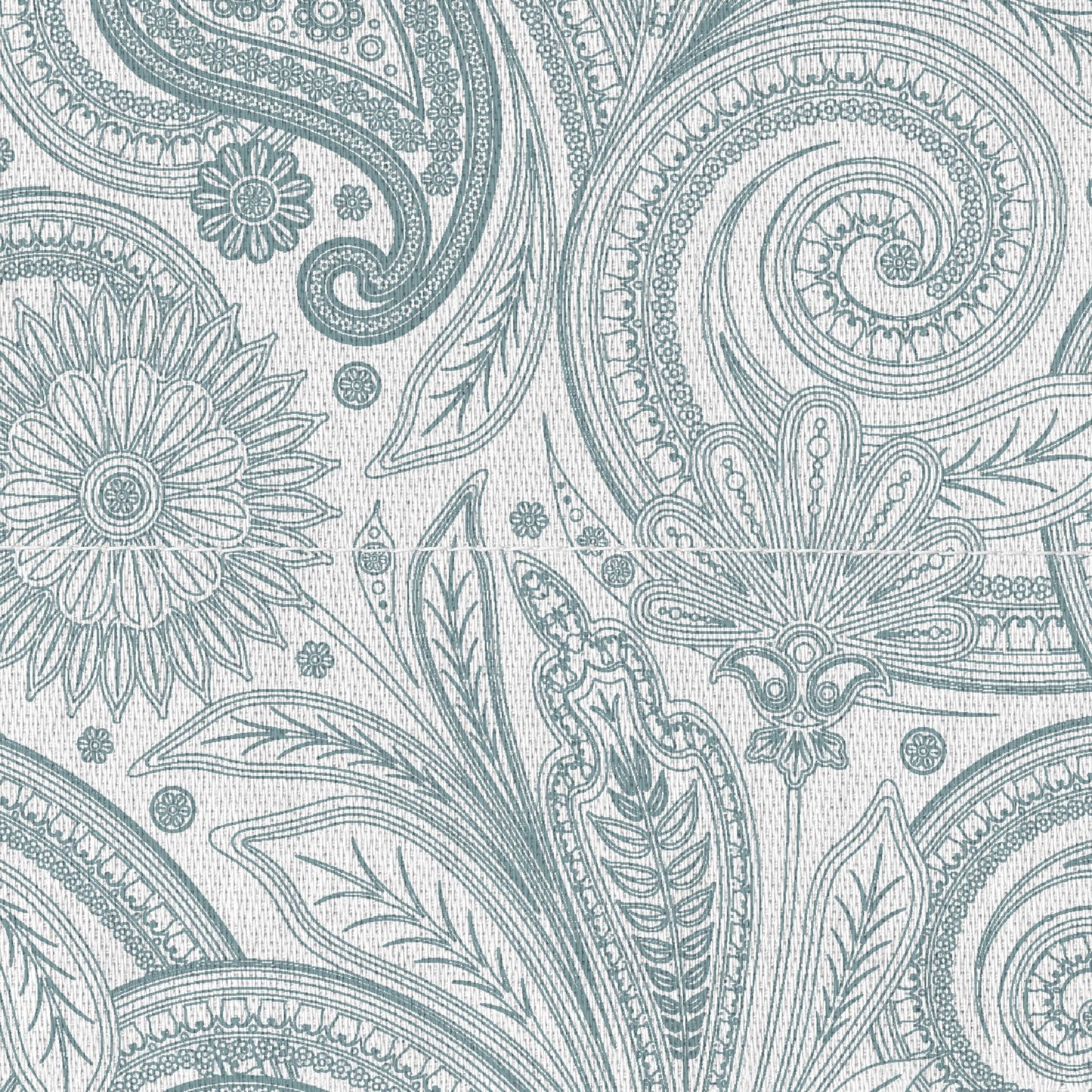 Welhome Twin Size Bed Sheet Set, 100% Cotton Percale Deep Pocket Super Soft Bedding Set, Cooling, Breathable & Extra Soft, Ethereal Paisley BST220