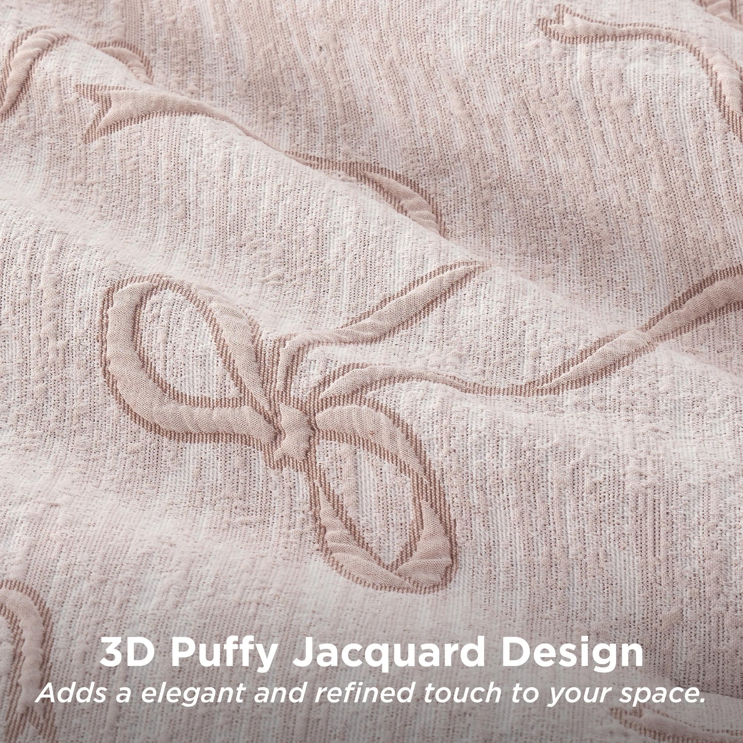 Bedsure Tufted Rose Pink King Comforter Set, GentleSoft™ 3 Pieces Bow Cute Bedding Pink Room Decor, Gifts for Girls Teens Women, All Seasons, 1 Bed Comforter, 2 Pillow Shams, 104x90 Inches DD1210
