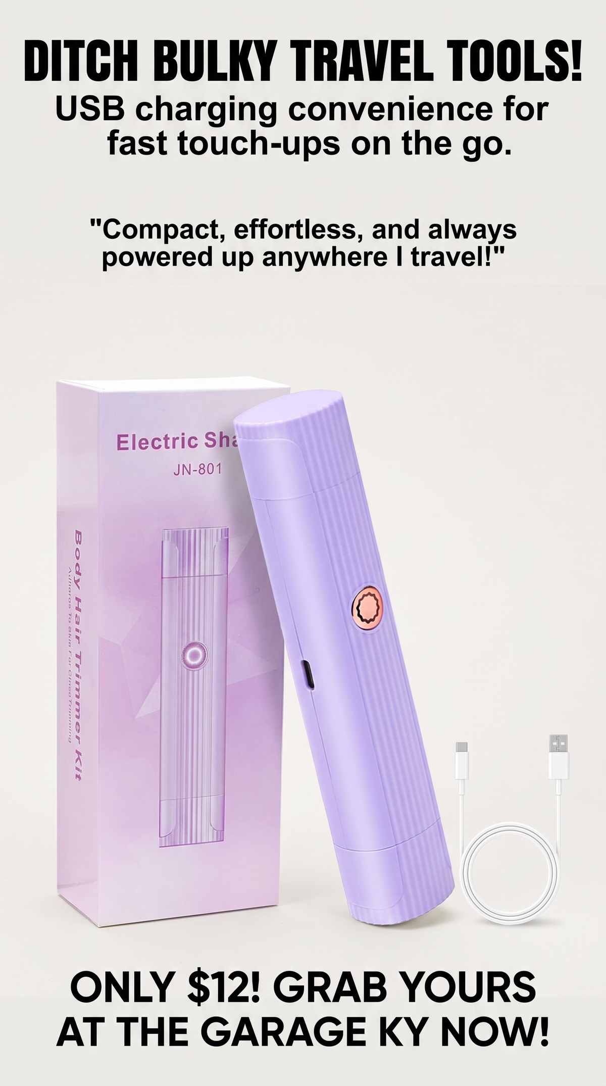 JN-801 Electric Body Hair Trimmer BSS