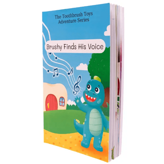 Brushy Finds His Voice Storybook by Toothbrush Toys-0