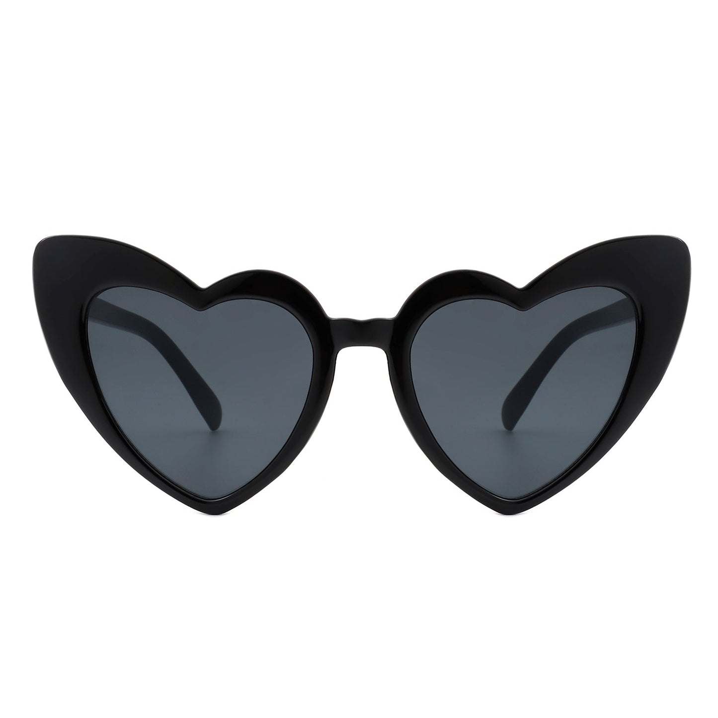 Raelin - Oversize Heart Shape High Pointed Fashion Sunglasses