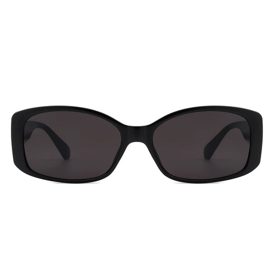 Fantasie - Rectangular Narrow Retro Tinted Fashion Square Sunglasses
