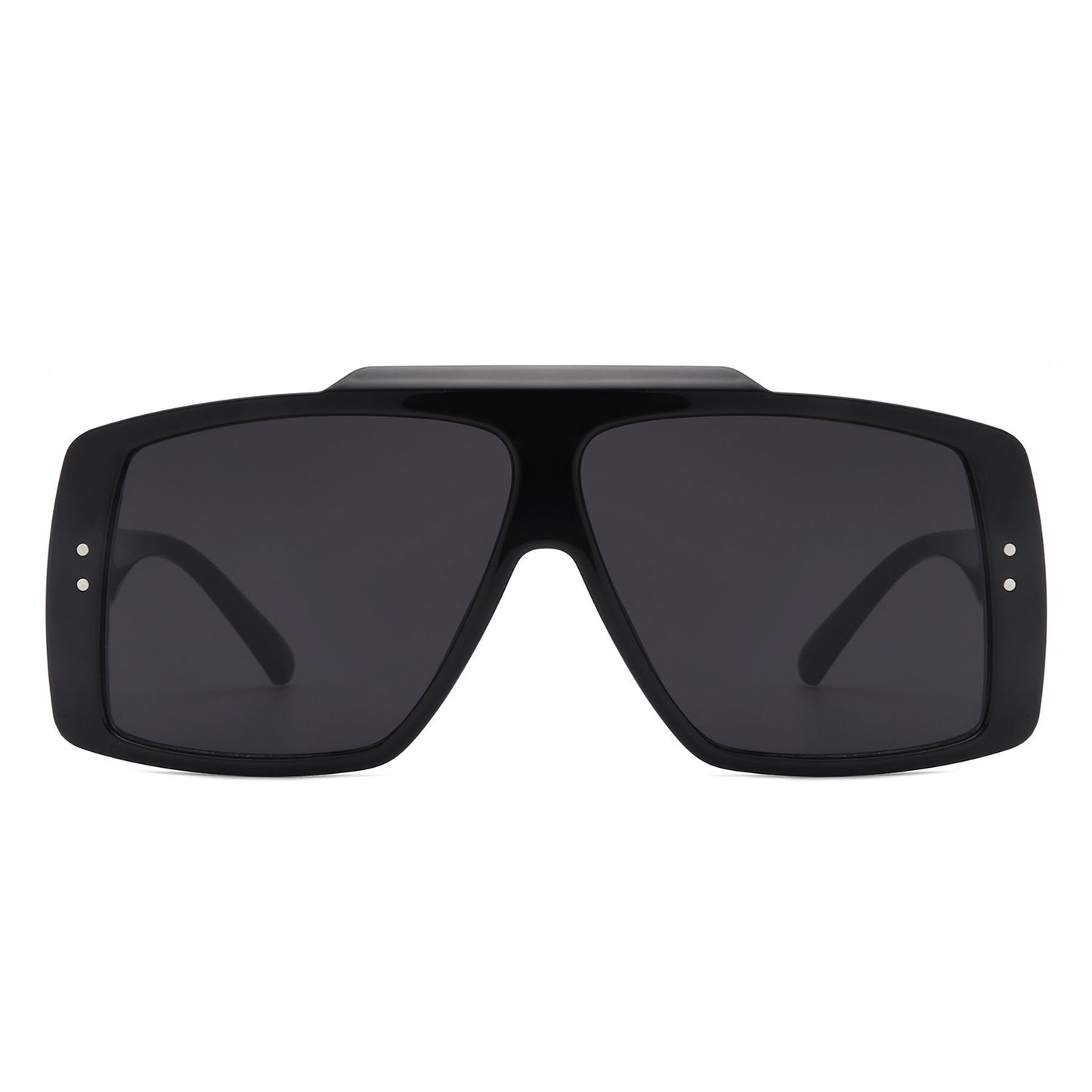 Halia - Square Retro Flat Top Fashion Sunglasses