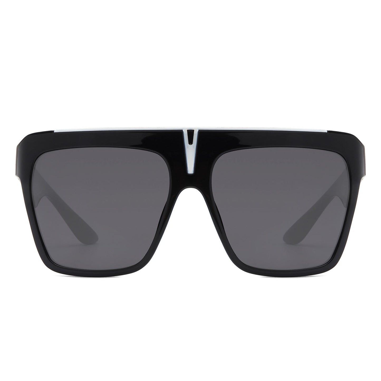 Kallias - Oversize Square Flat Top Large Fashion Women Sunglasses