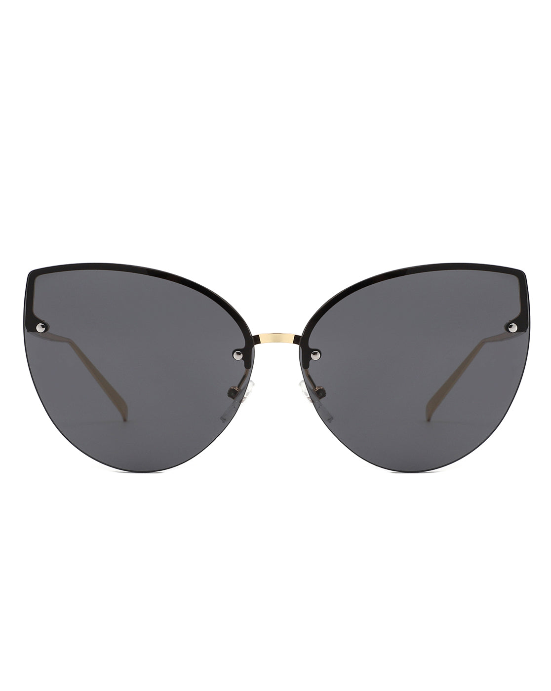 Lyndis - Cramilo Chic Cat Eye Rimless Women's Fashion Sunglasses