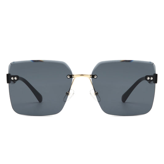 Orbit - Women's Rimless Tinted Square Fashion Sunglasses
