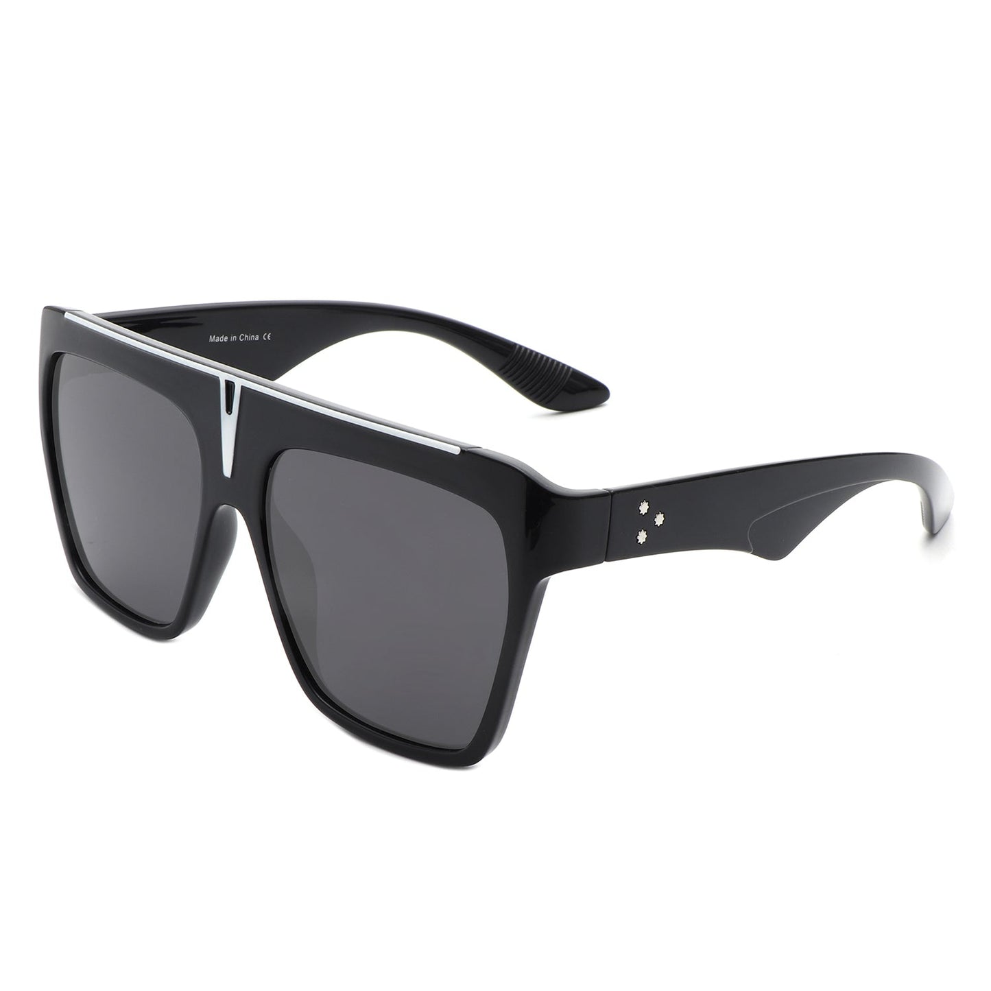 Kallias - Oversize Square Flat Top Large Fashion Women Sunglasses