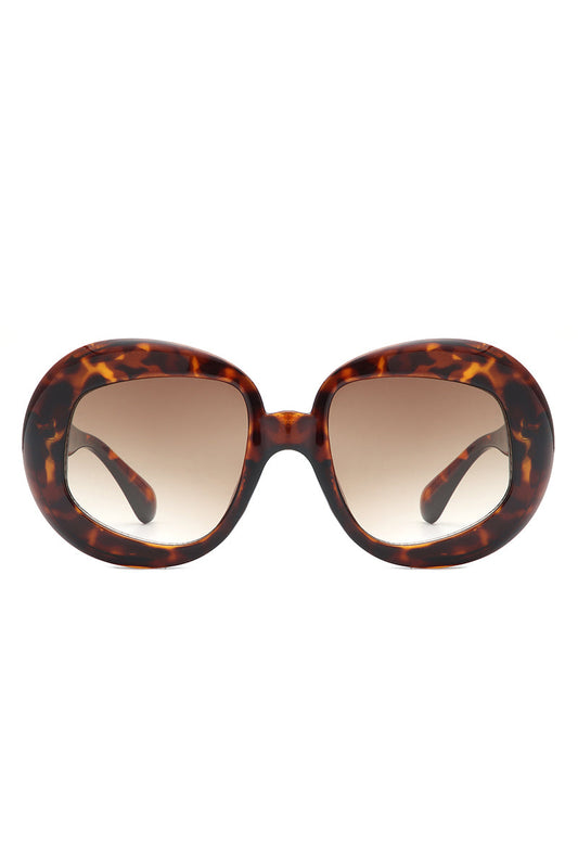 Maven - Oversized Geometric Oval Round Fashion Women's Sunglasses