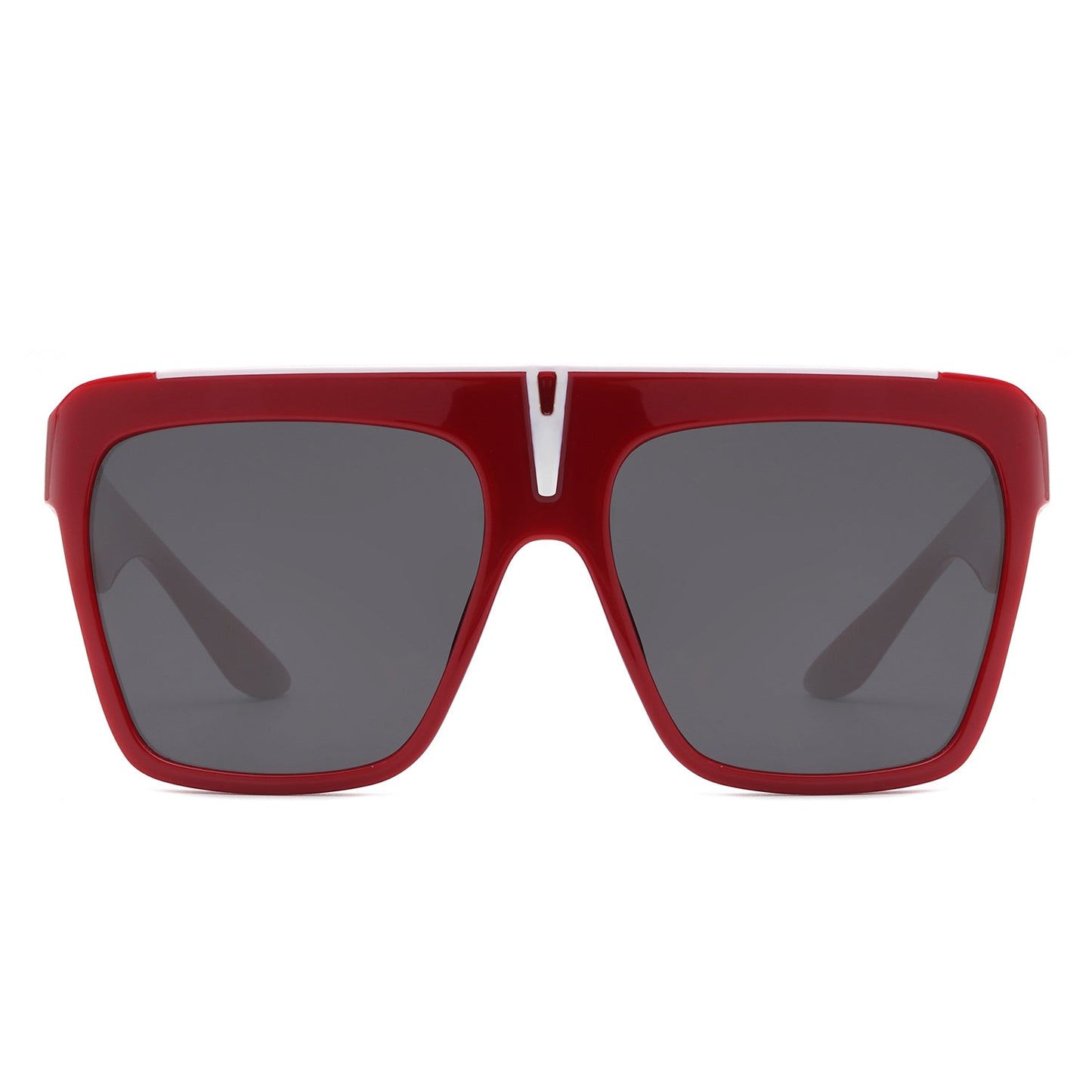 Kallias - Oversize Square Flat Top Large Fashion Women Sunglasses