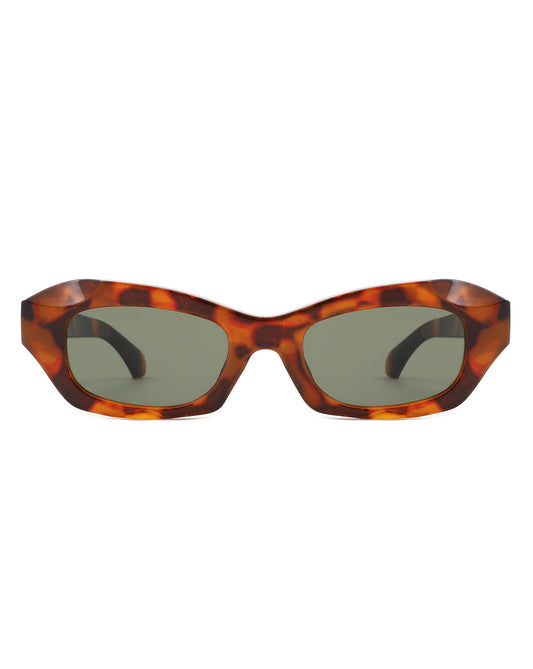 Zarael - Women's Retro Narrow Cat Eye Square Fashion Sunglasses