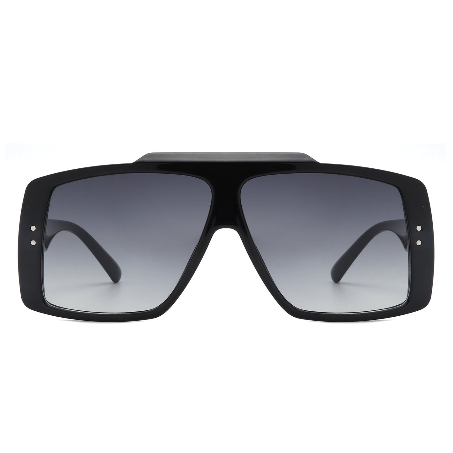 Halia - Square Retro Flat Top Fashion Sunglasses