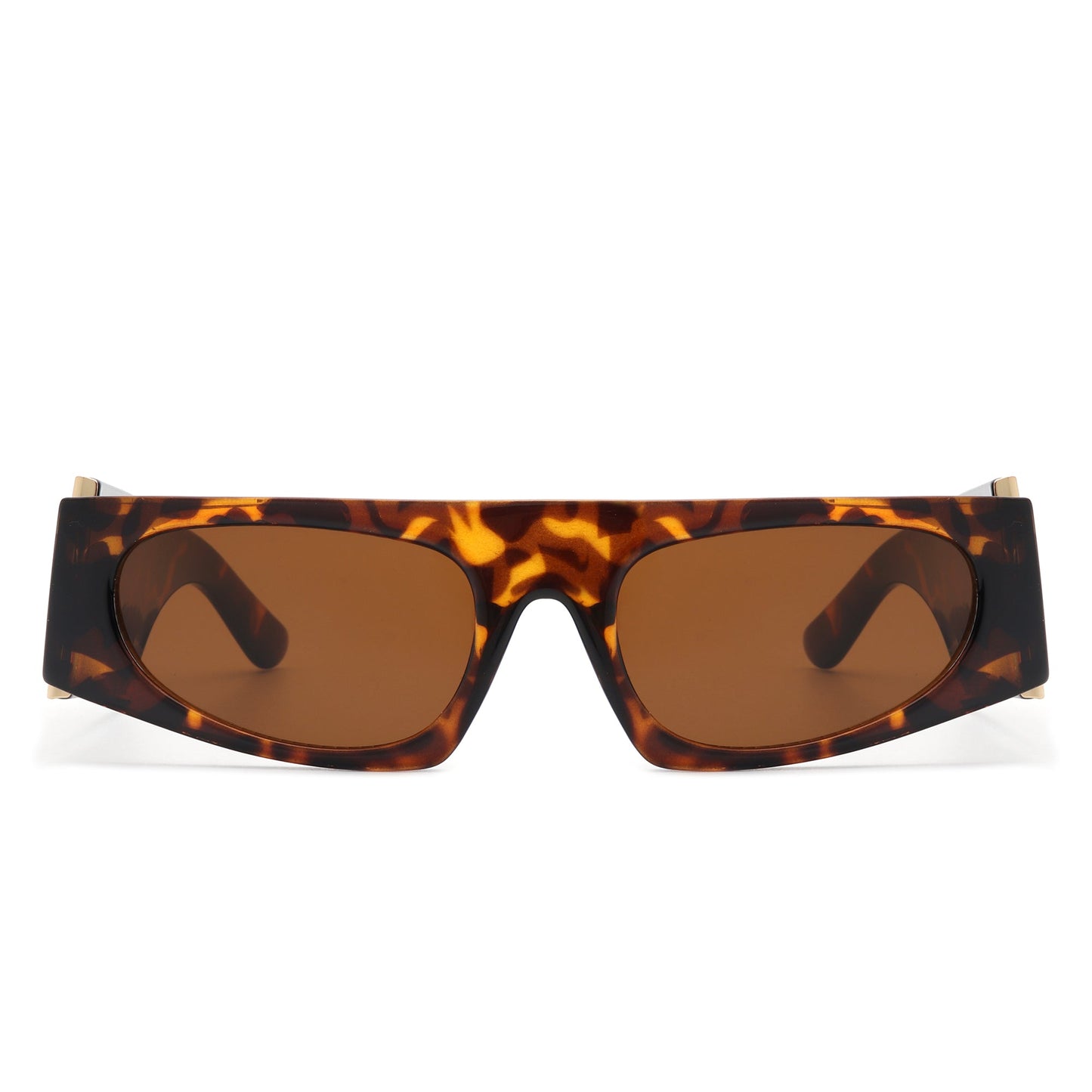 Starisle - Rectangle Chic Oval Lens Slim Fashion Sunglasses
