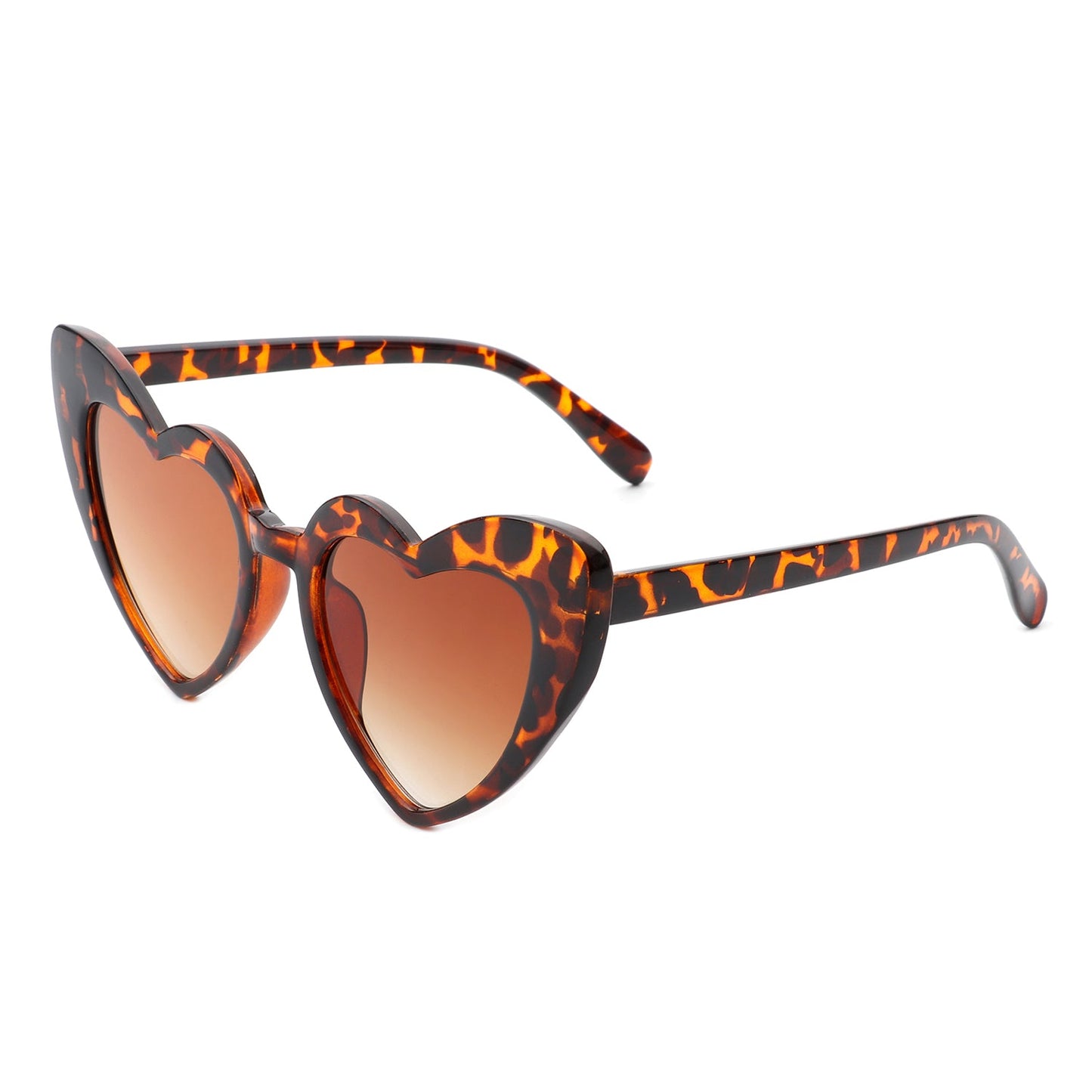 Raelin - Oversize Heart Shape High Pointed Fashion Sunglasses