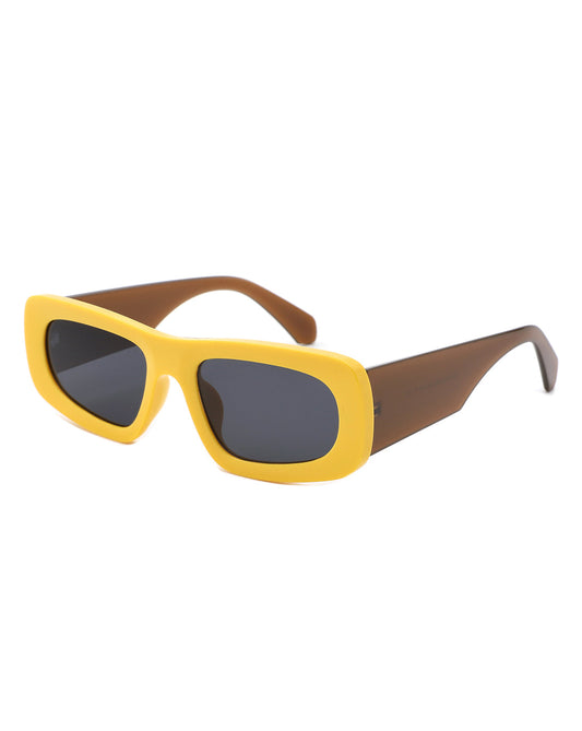 Faelon - Rectangle Retro Narrow Square Fashion Sunglasses-0
