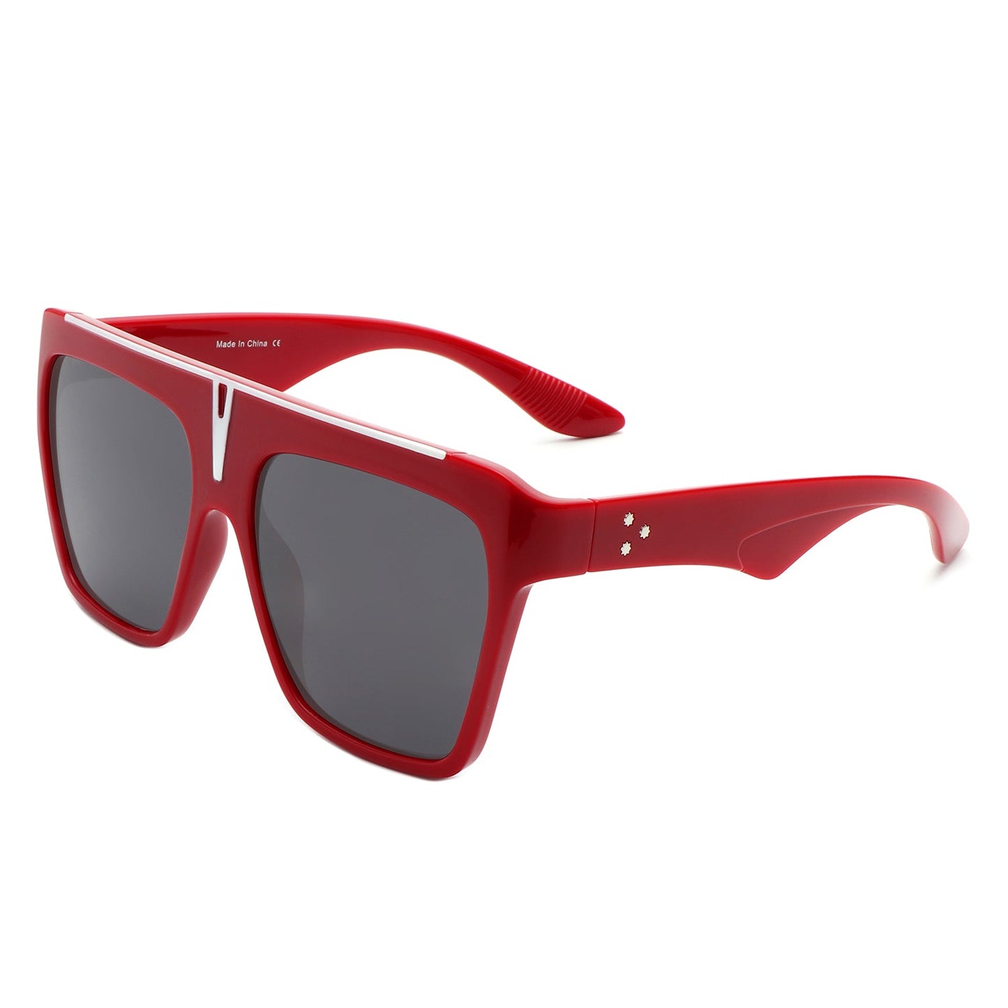 Kallias - Oversize Square Flat Top Large Fashion Women Sunglasses