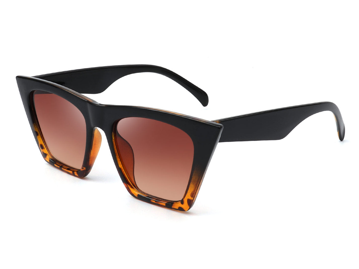 Lysira - Women Retro Cat Eye High Pointed Fashion Sunglasses