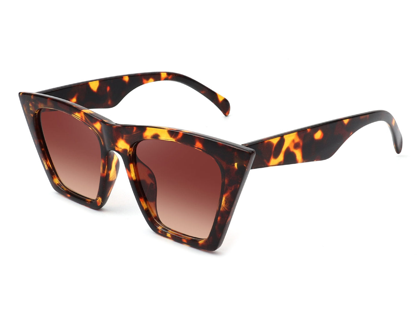 Lysira - Women Retro Cat Eye High Pointed Fashion Sunglasses