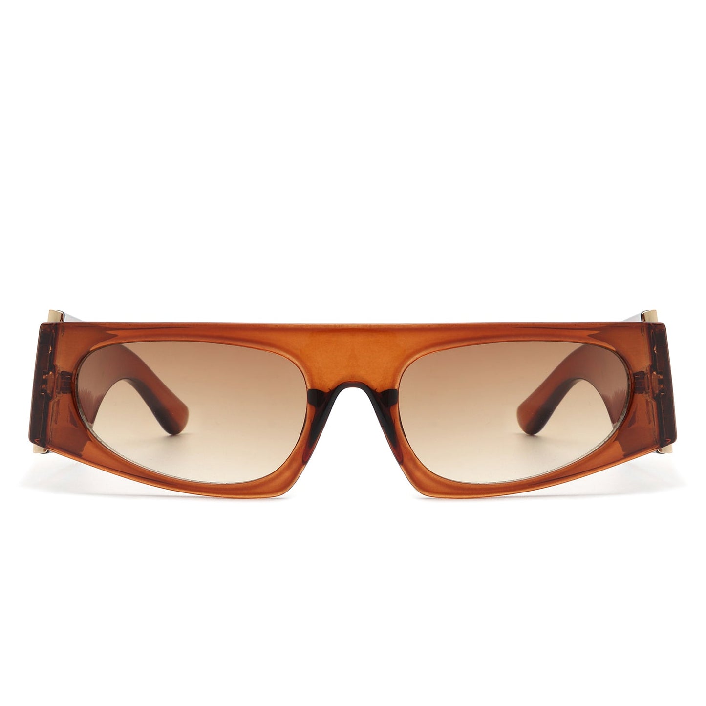 Starisle - Rectangle Chic Oval Lens Slim Fashion Sunglasses
