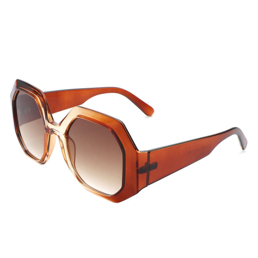 Diamorex - Retro Polygon Round Fashion Women Sunglasses