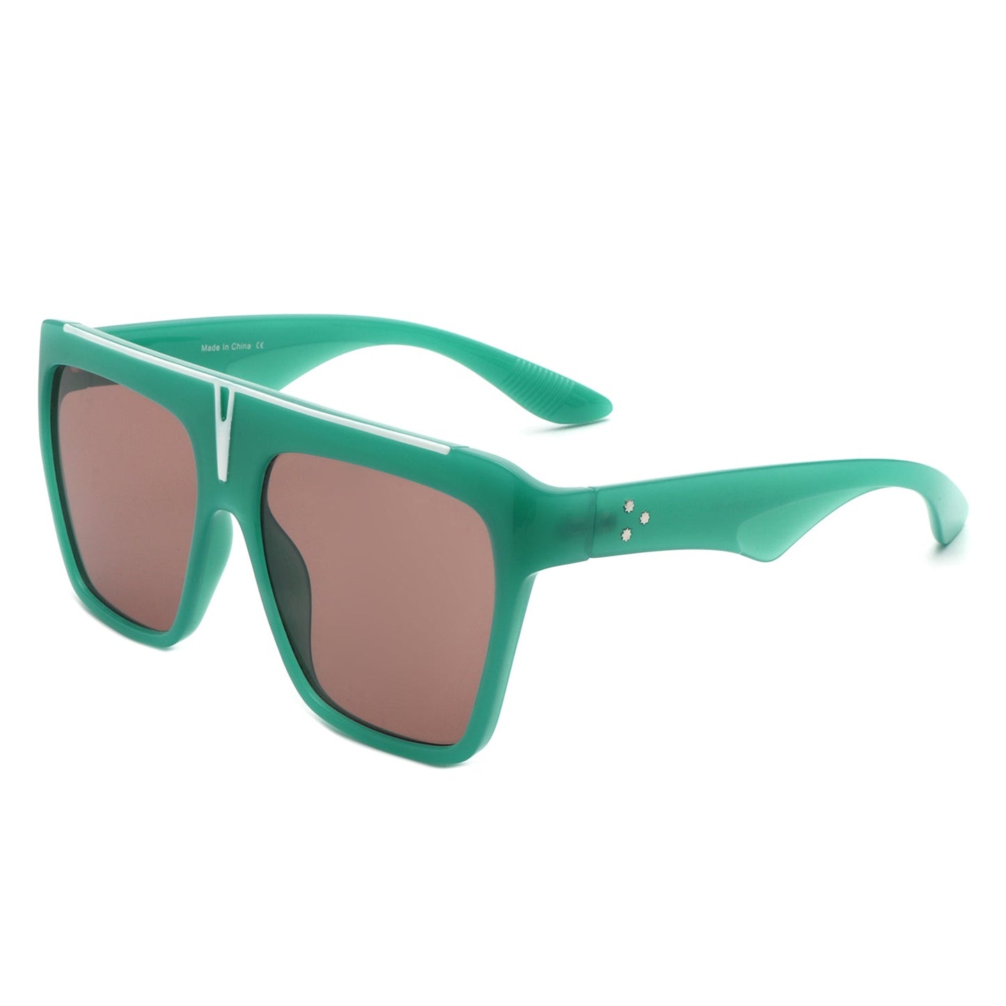 Kallias - Oversize Square Flat Top Large Fashion Women Sunglasses