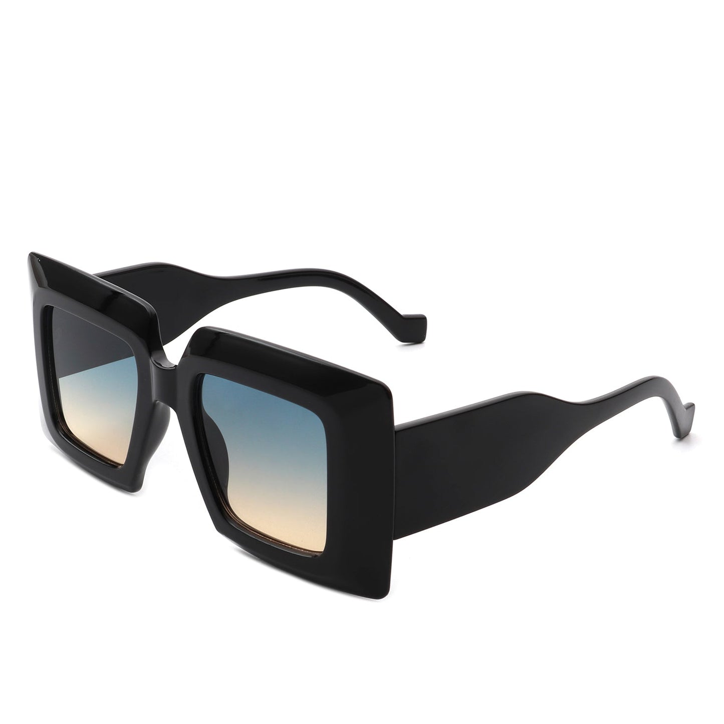 Caelum - Oversized Flat Top Square Women's Sunglasses-7