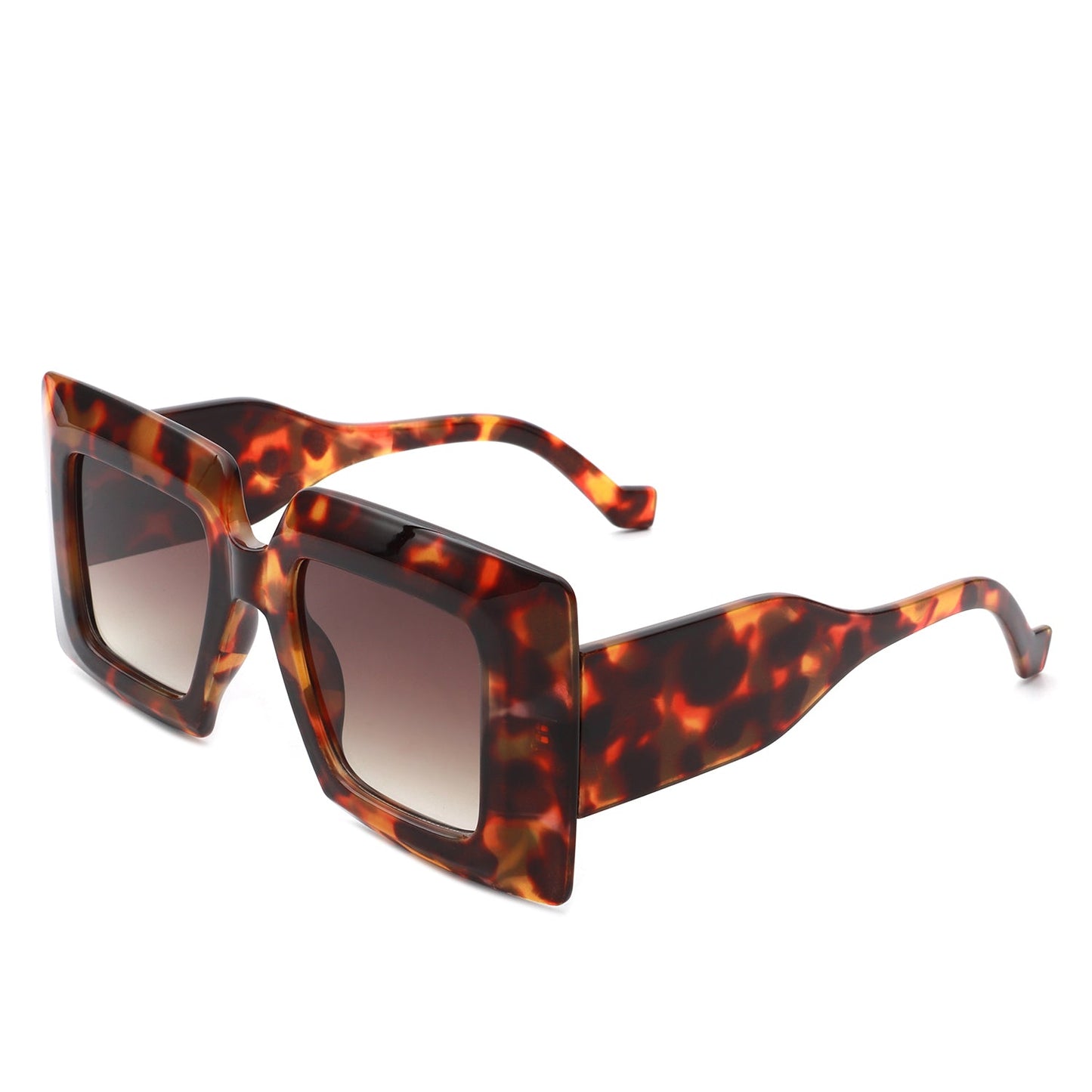 Caelum - Oversized Flat Top Square Women's Sunglasses-8