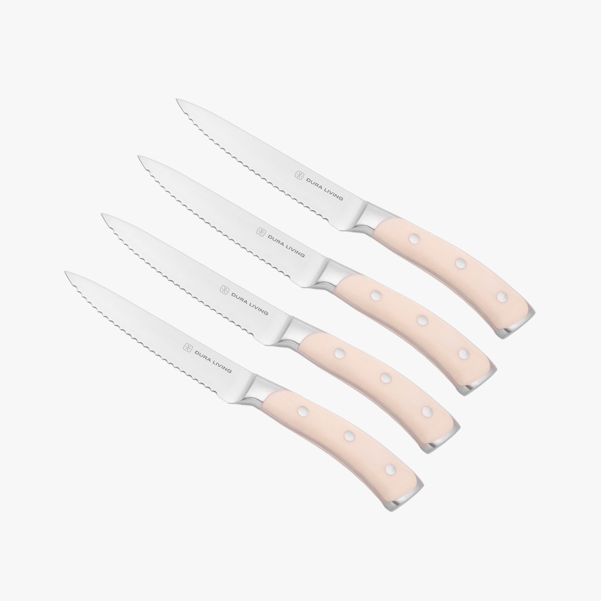 Elite Set of 4 Steak Knives - Cream-0